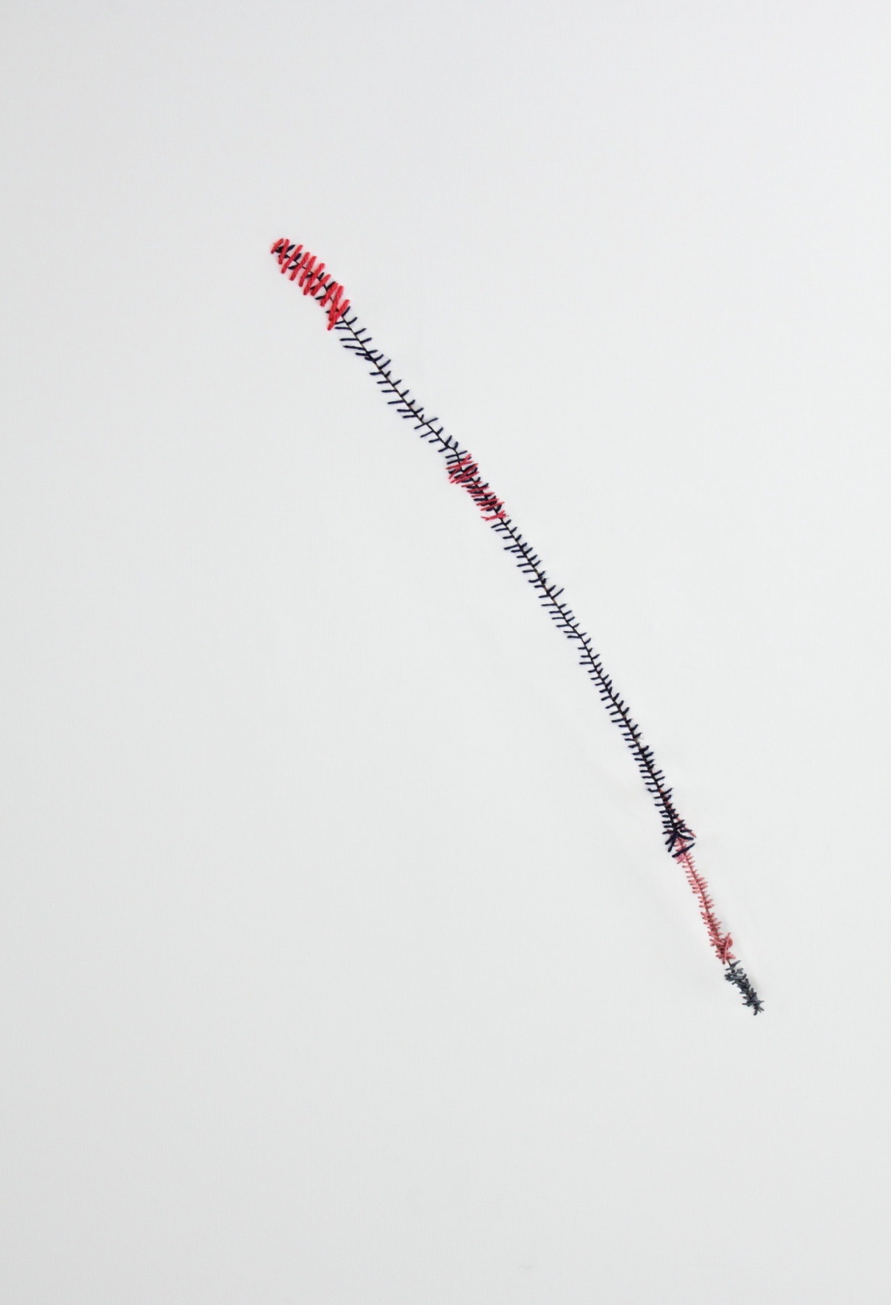 ^ Title: I Fixed it ! - 80/100cm - 2007 - Details: ropes on canvas 