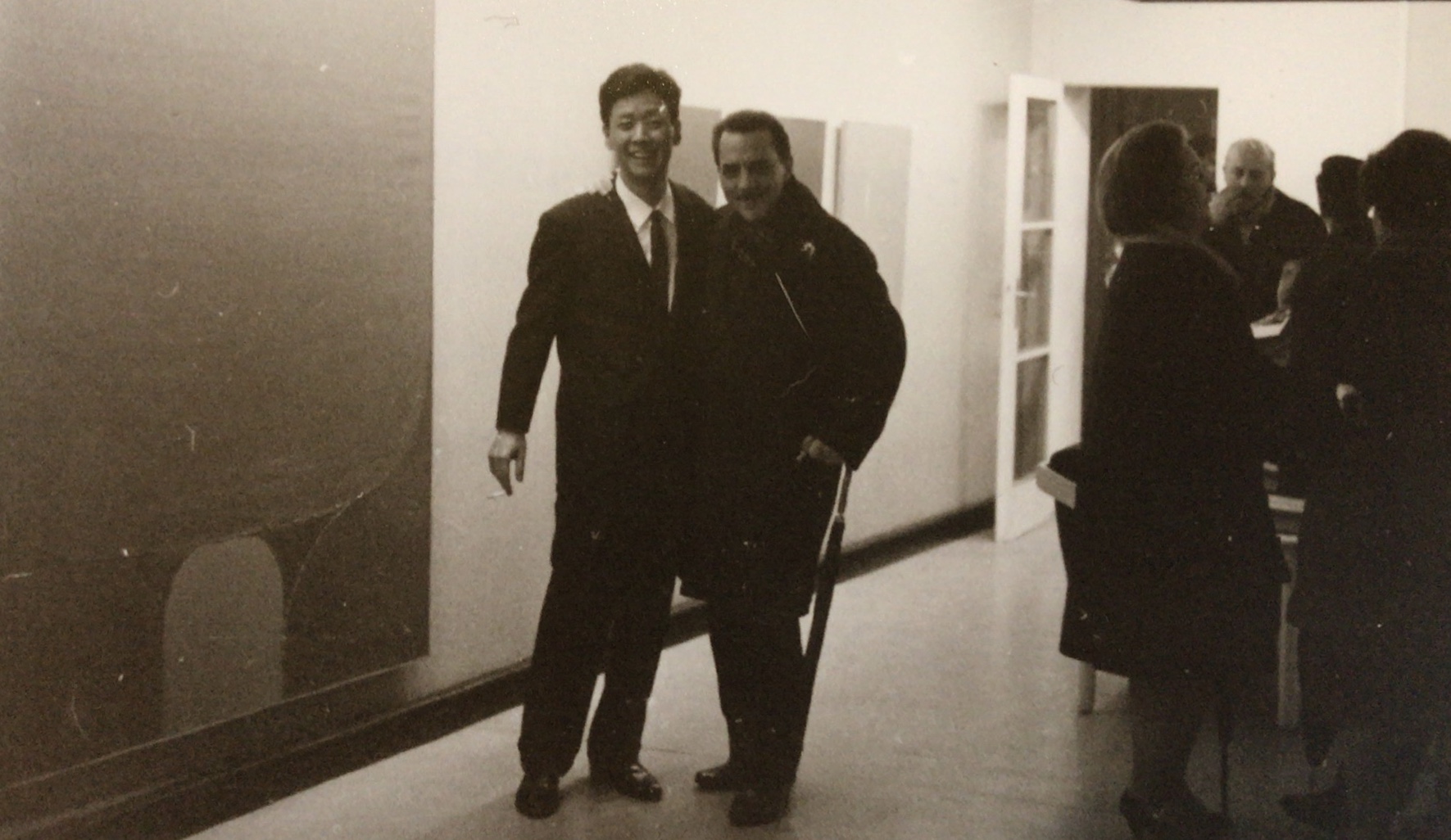 Katsumi Nakai and painter Ed; March 1965 