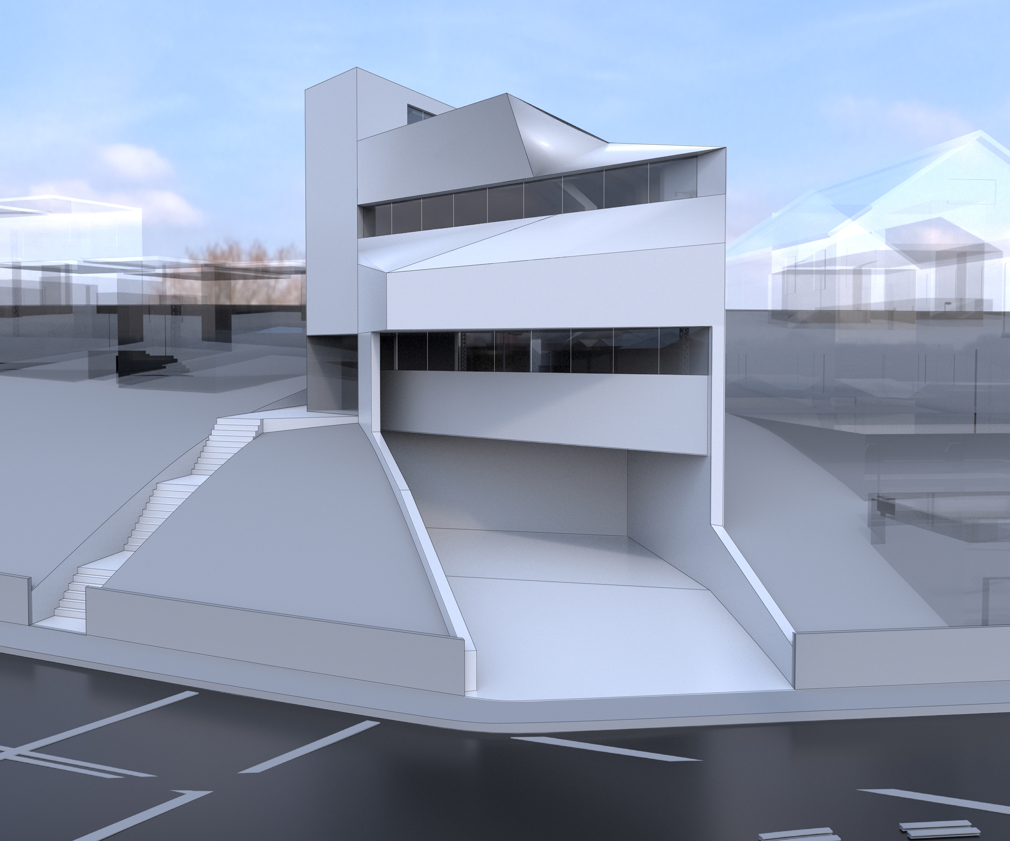 Street-view Perspective Render