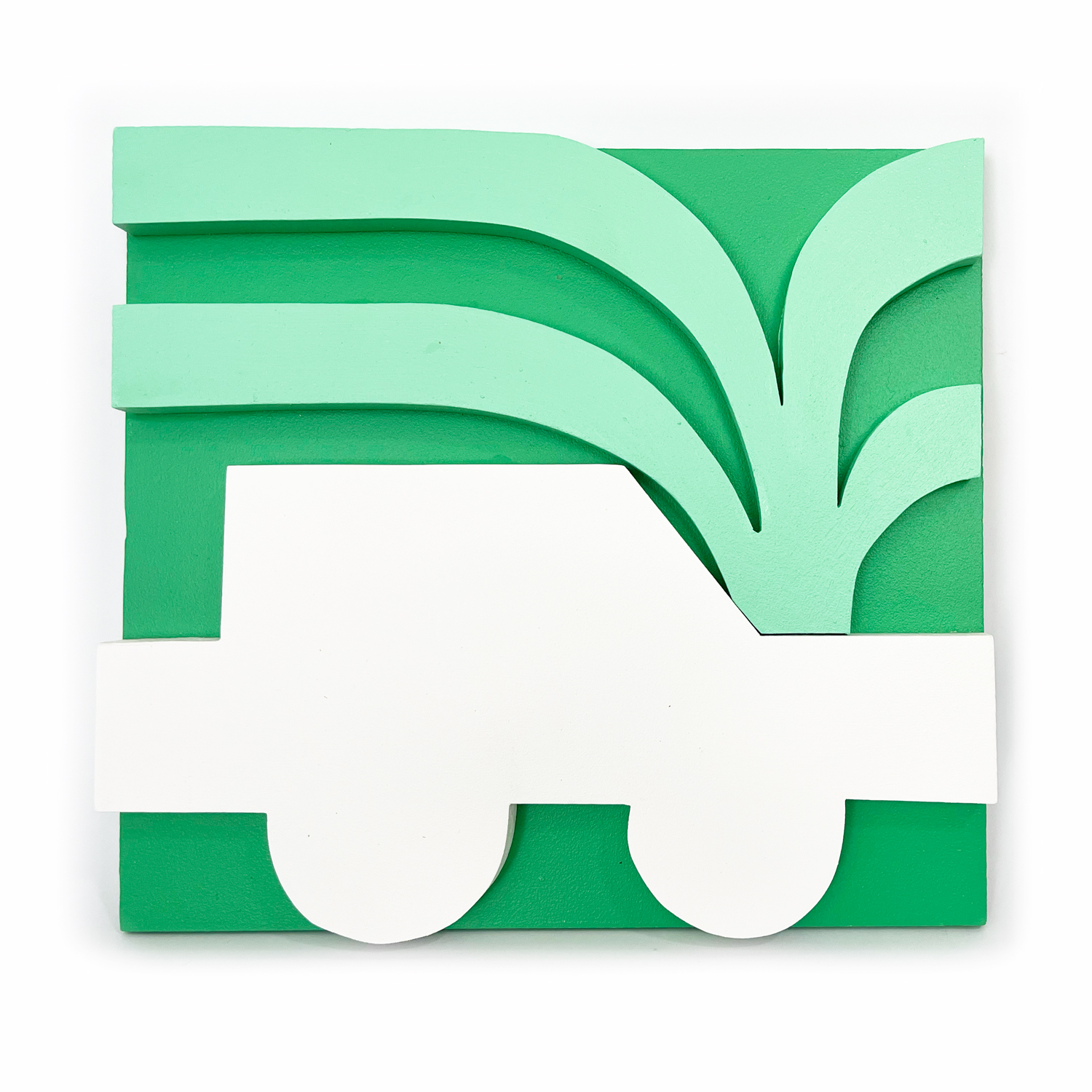 Car Plant 13"x 13" $250