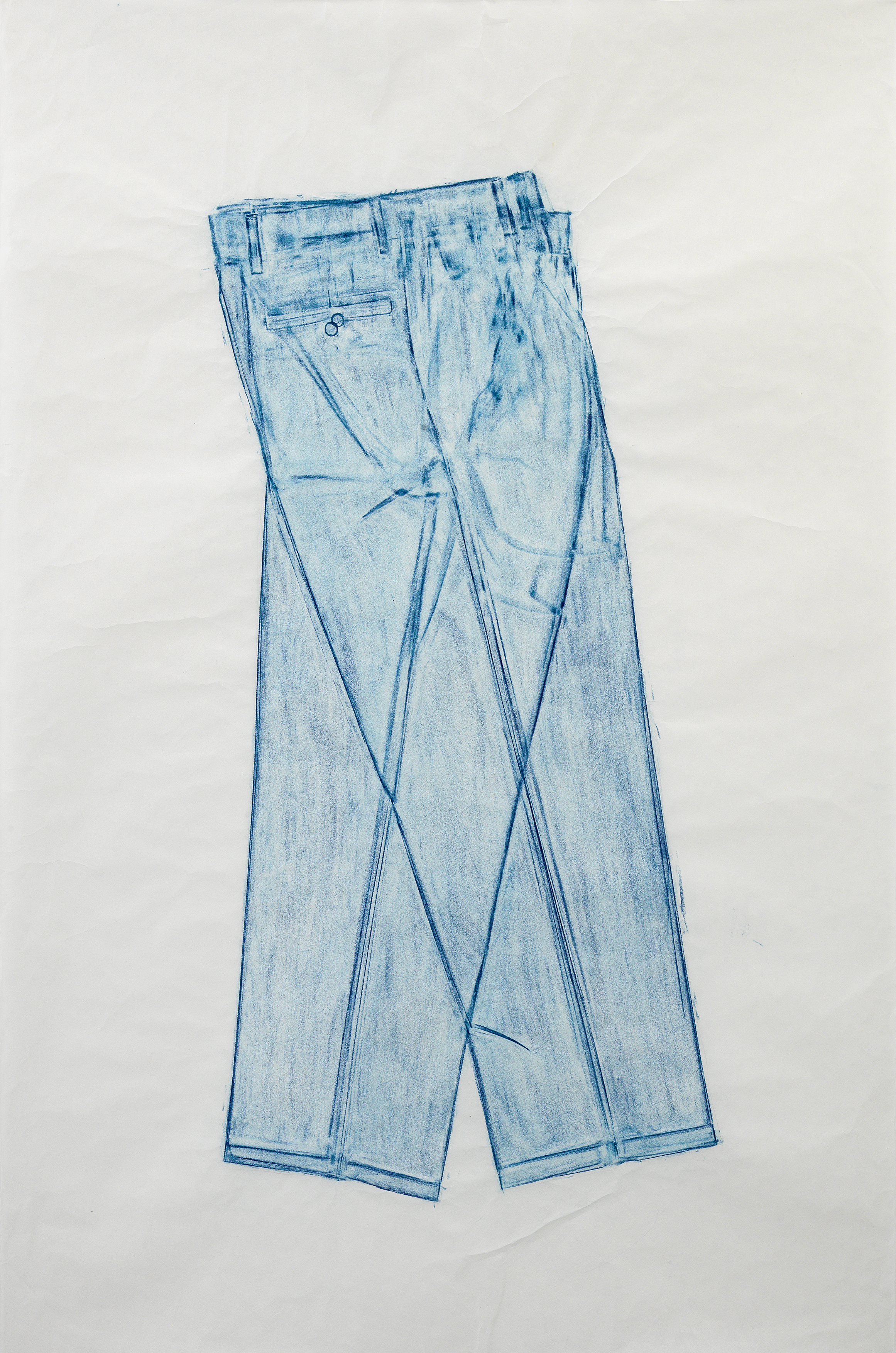 Khakis, 2015. Frottage, 52 x 37 inches (132.1 x 94 cm)