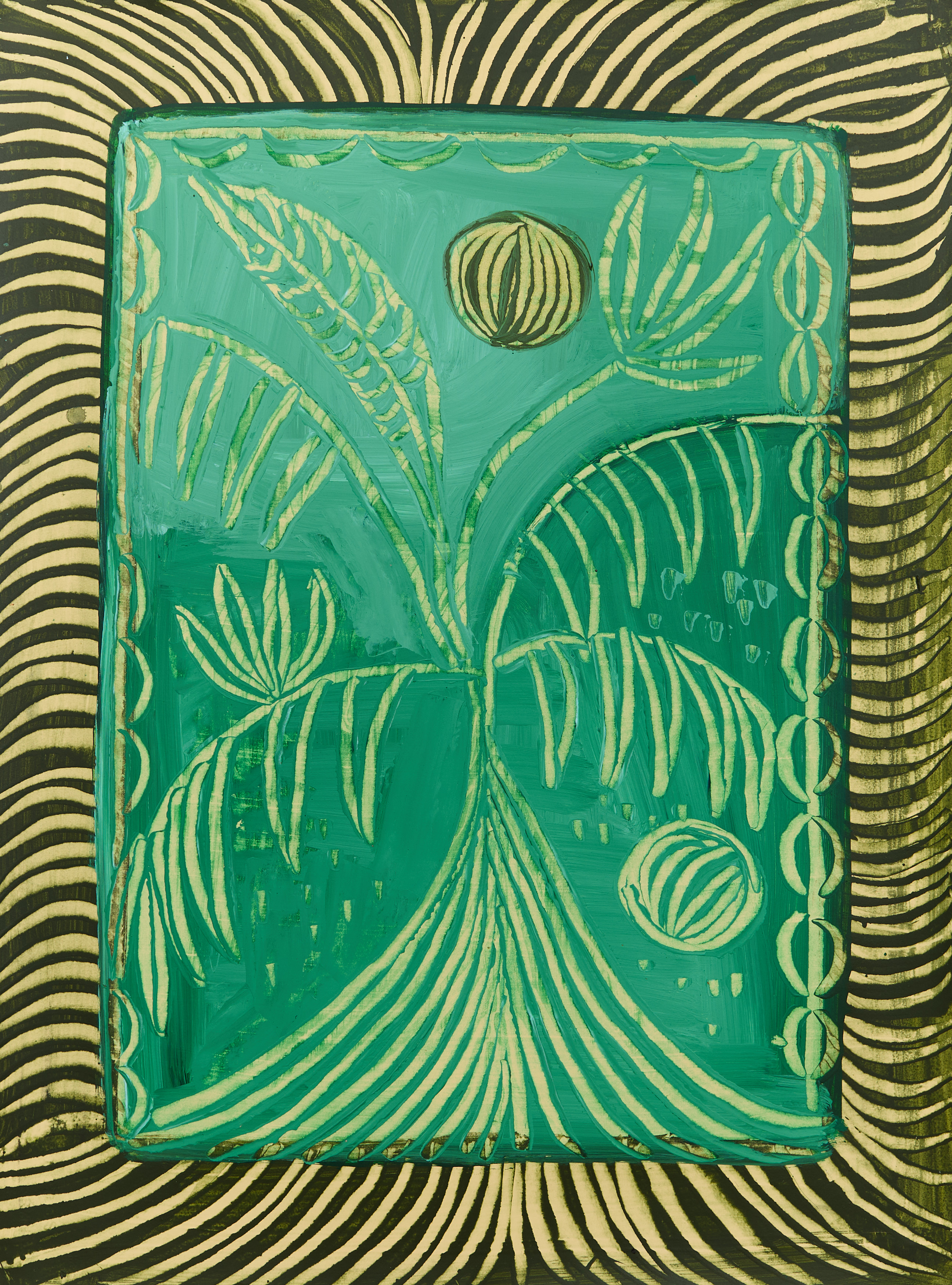 Dancing Tree, 2025. Acrylic on Arches