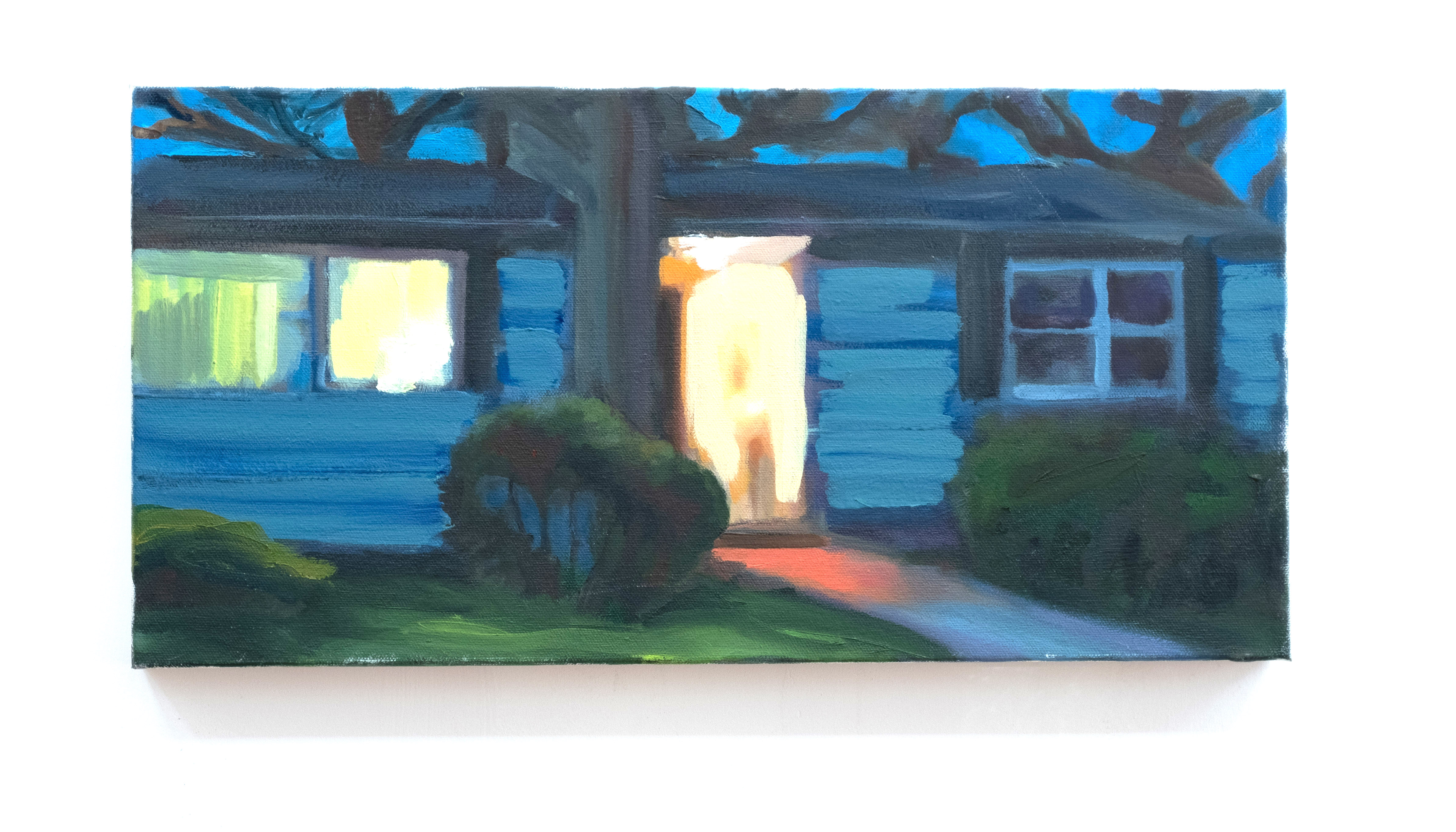 Door and windows, oil on canvas, 10 x 20 inches, 2015