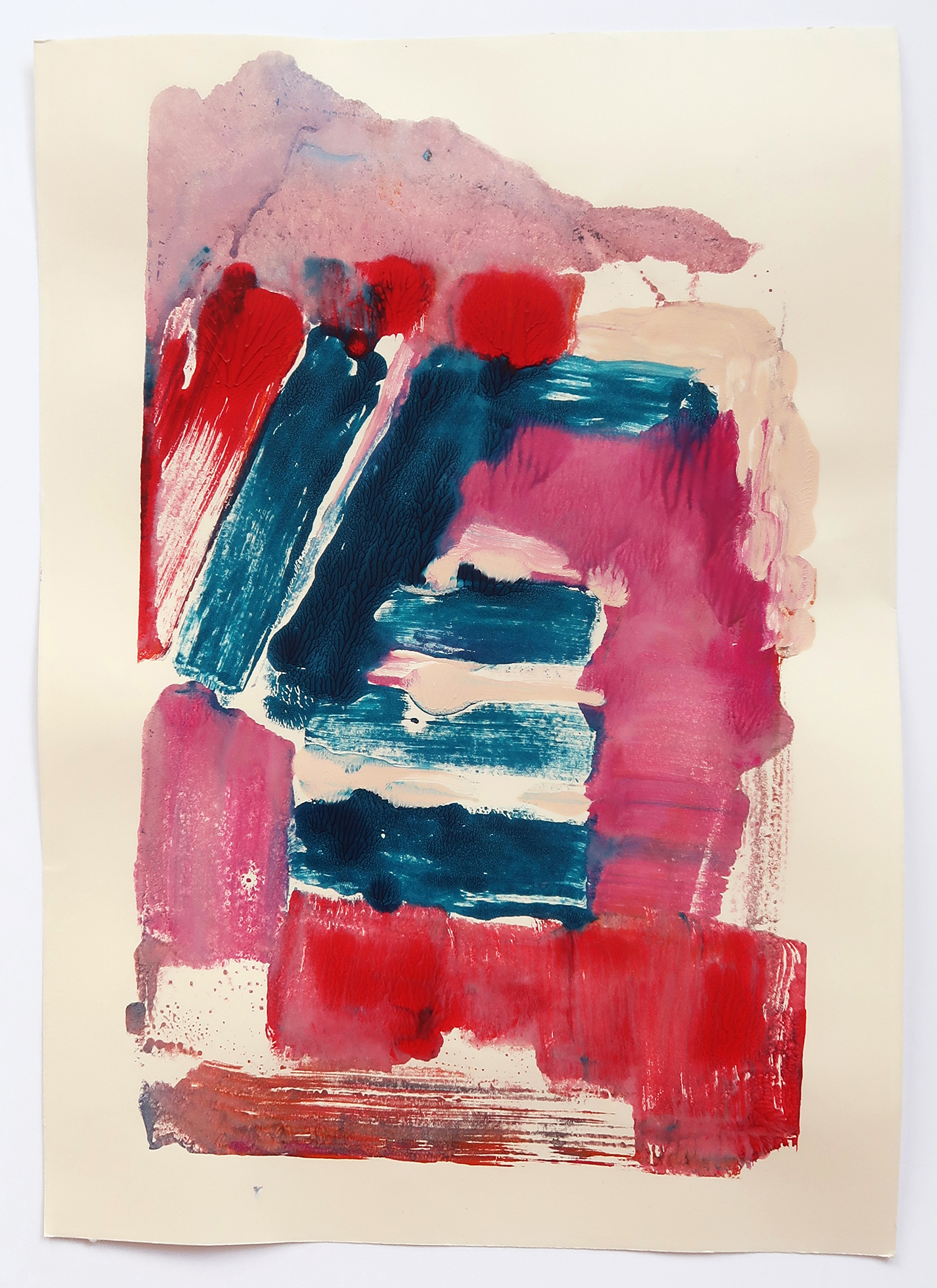 Untitled 497, 2018, Acrylic on paper, 42x29.7cm