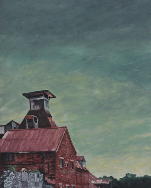 The Foundry — Mort Street, Oil on Canvas, 50 x 40 cm.