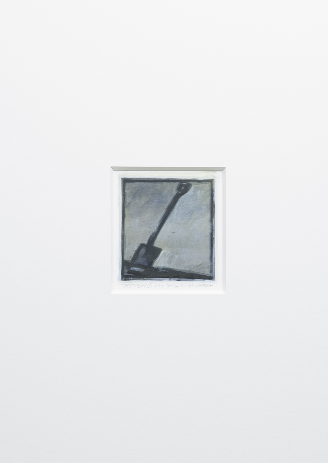 Destierro, 2014  Charcoal and watercolor on paper 3" x 2.5 "