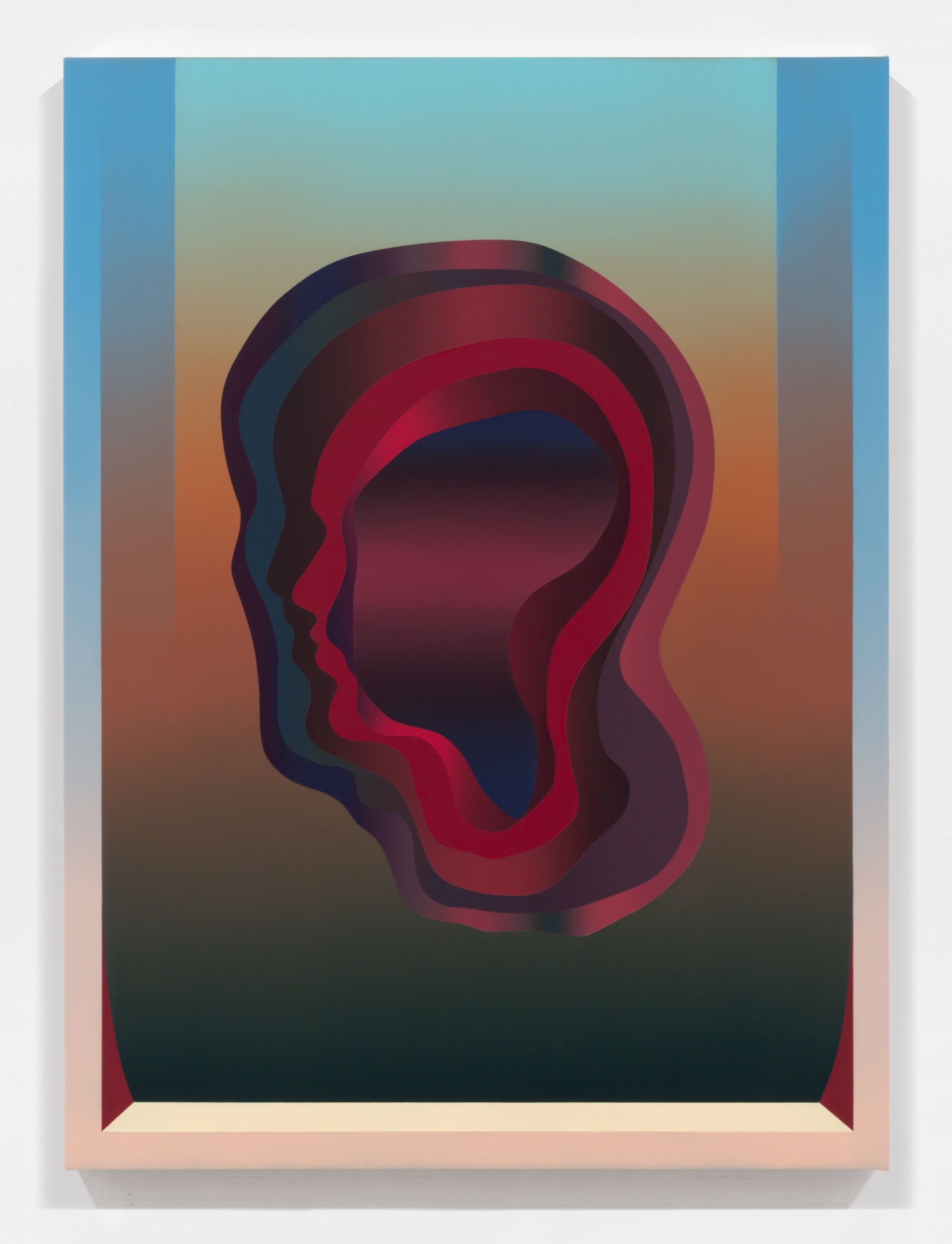 Alignment. 2020. Oil and acrylic on canvas, 30" x 22" (76 x 56 cm)