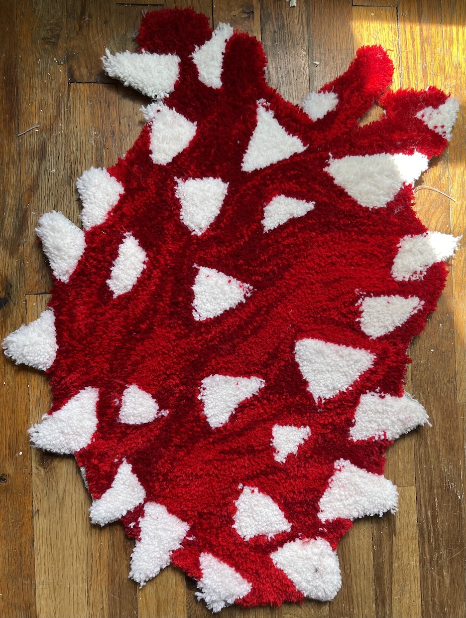 Heart of Thorns, Hand Tufted Rug, 2021