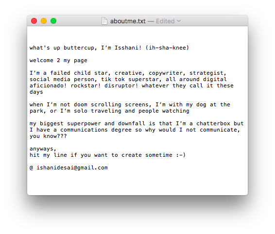 whomst is isshani  ???