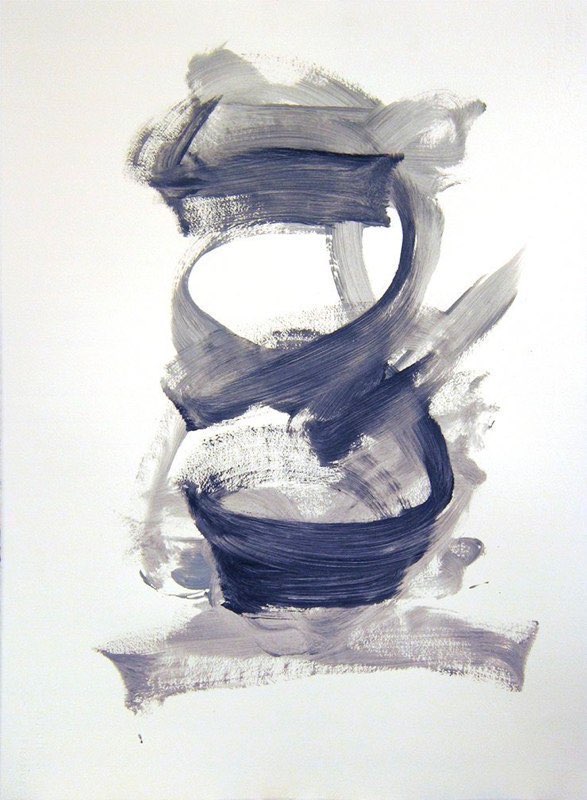 Numerals 2012acrylic/paper  22x30”