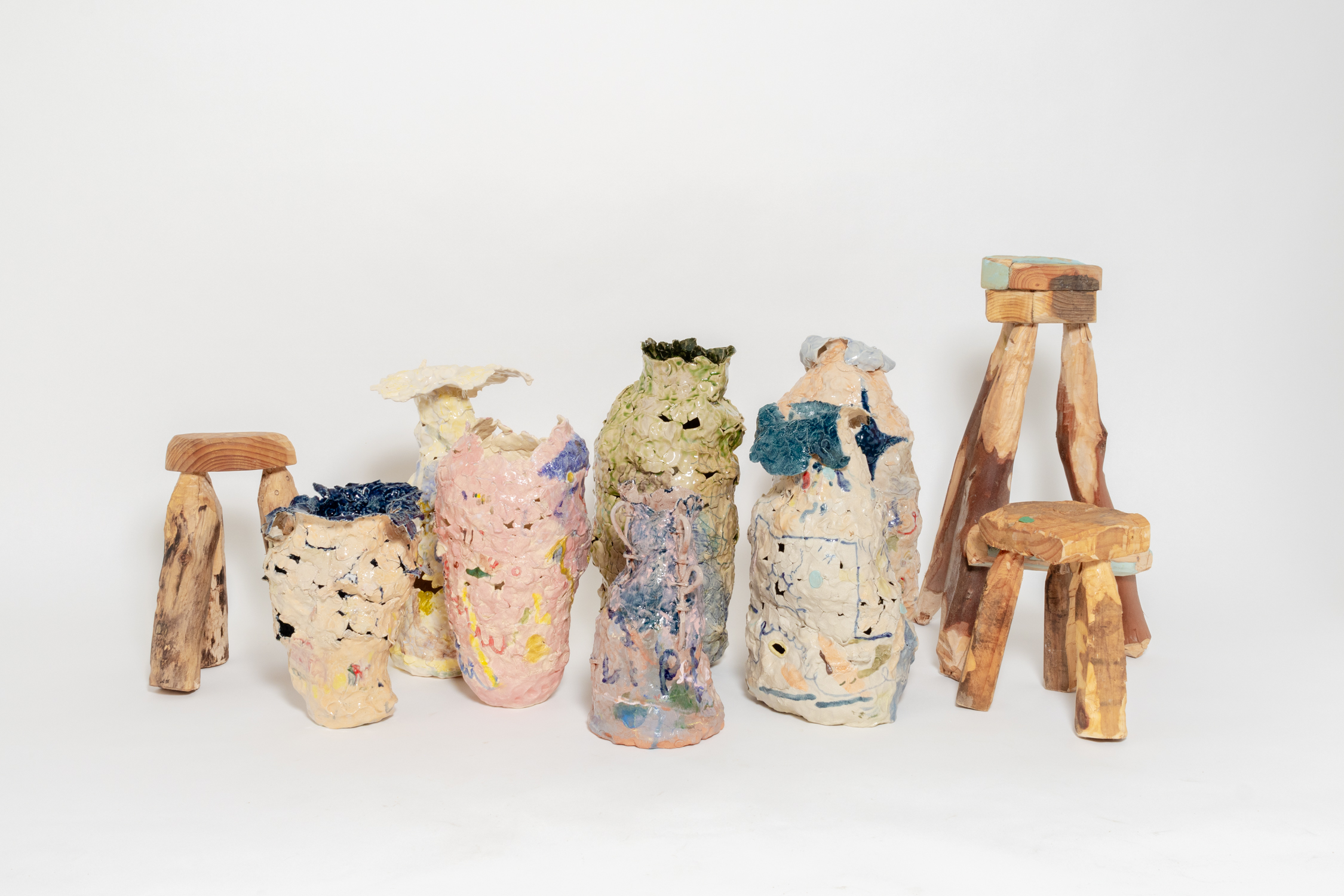 Installation view of Giant Bins for The Melbourne Art Fair 2025