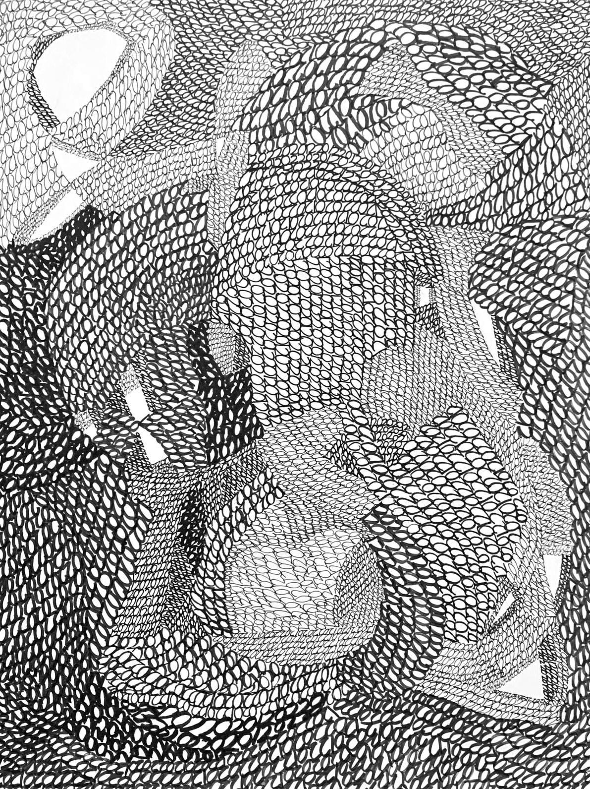 1/38 — BANAL DEJA VU  Archival ink on Bristol, 9" x 12" (2020 works).2010-ongoing.