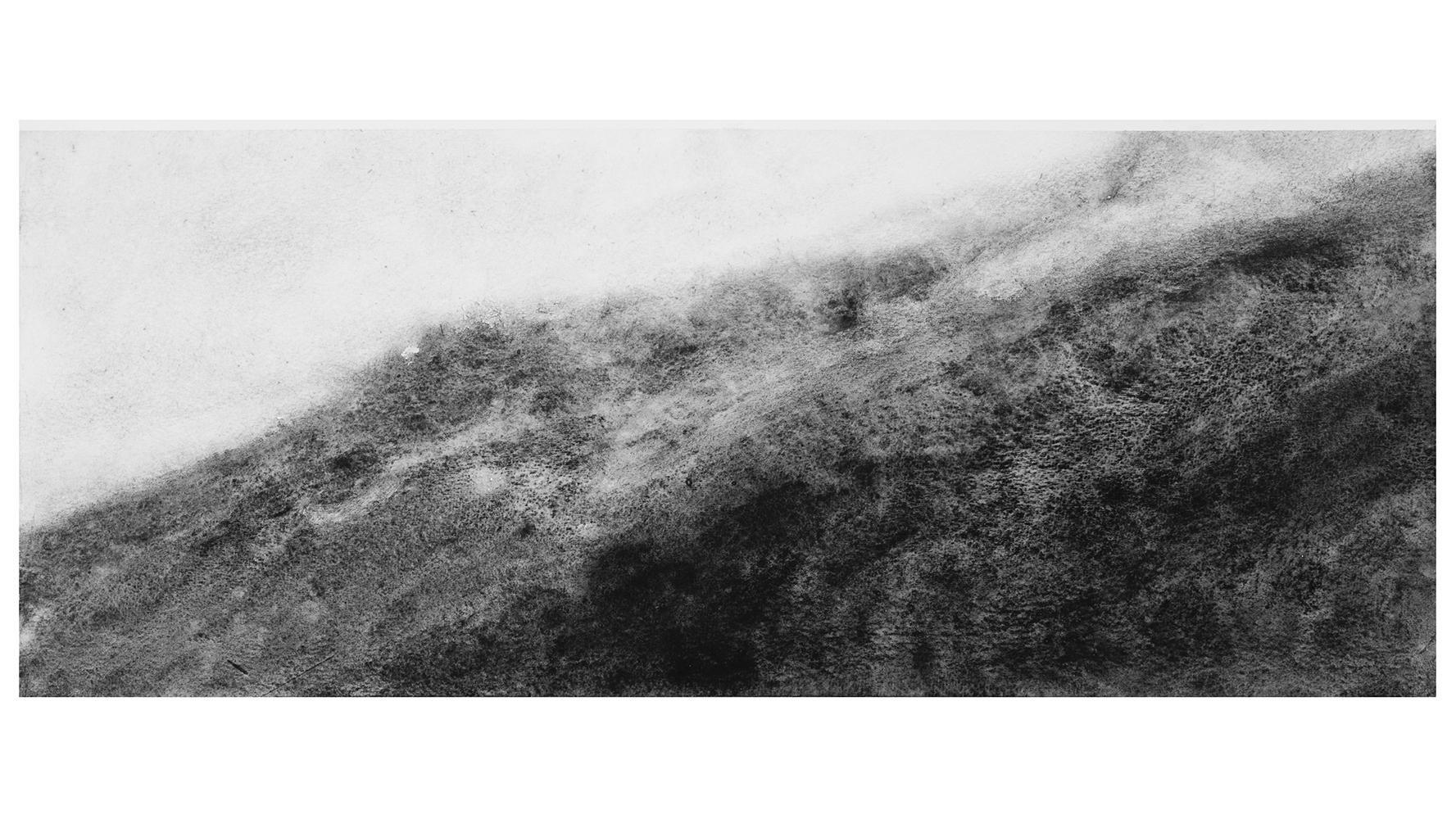 Pente (I) [Slope (I)]gouache on paper20,5 x 49 cm, 2024