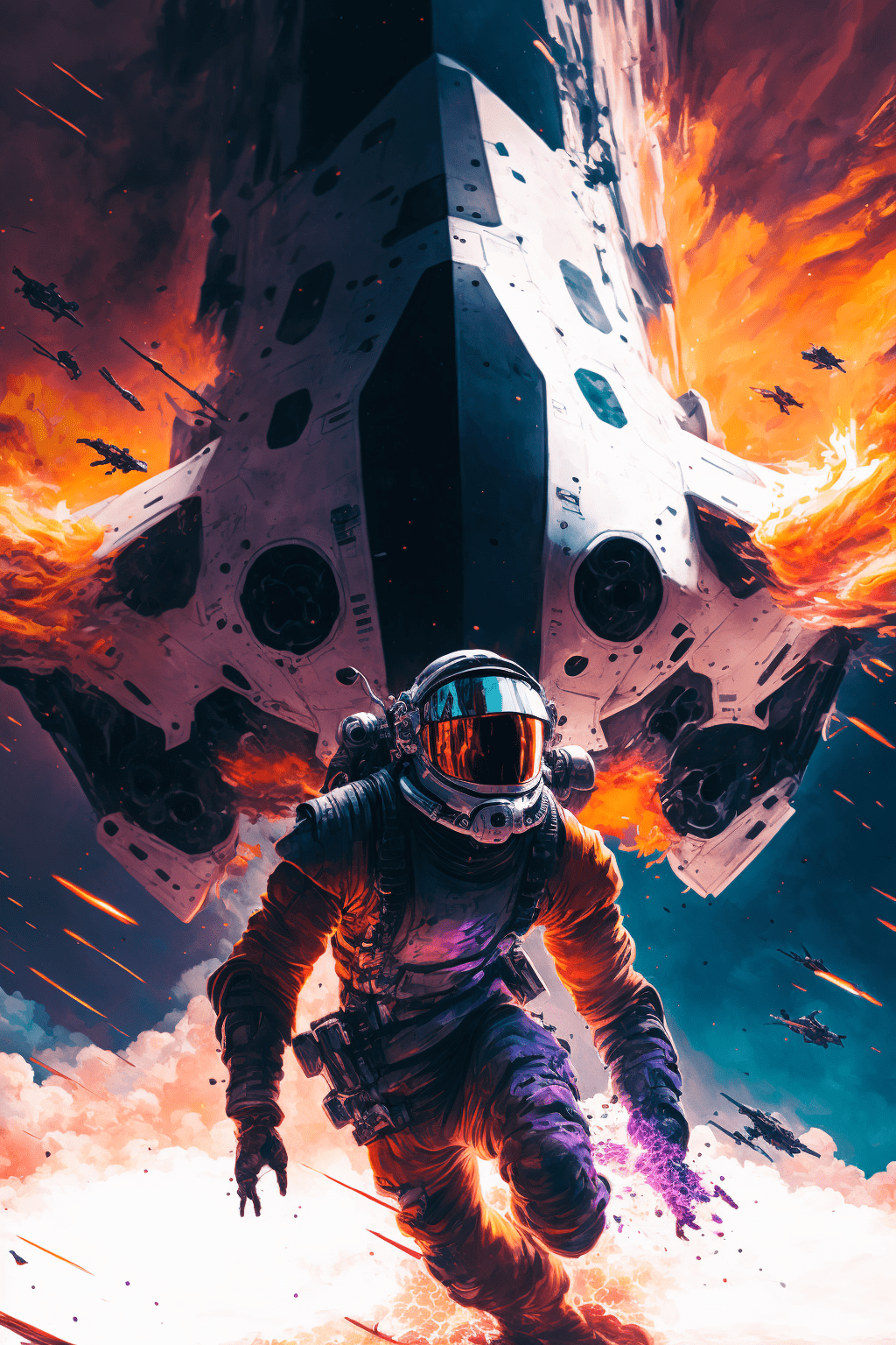 WAR! we are all used to seeing war in space in movies. But how realistic is it? And what can we truly expect from space warfare if it happens in the coming decades? made in Midjourney.