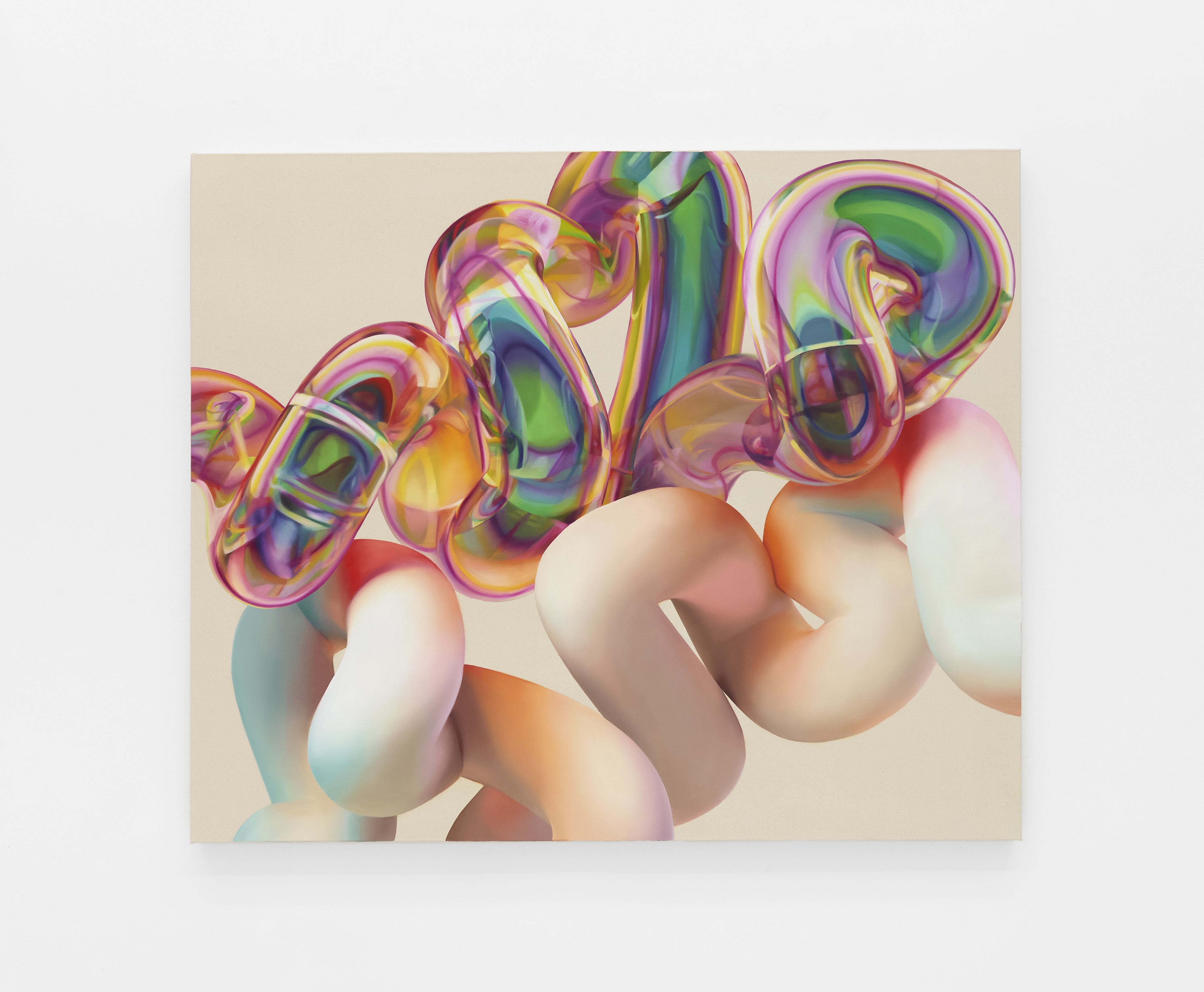 Soft Body Dynamics 81, Oil on canvas 48" x 58" 2022