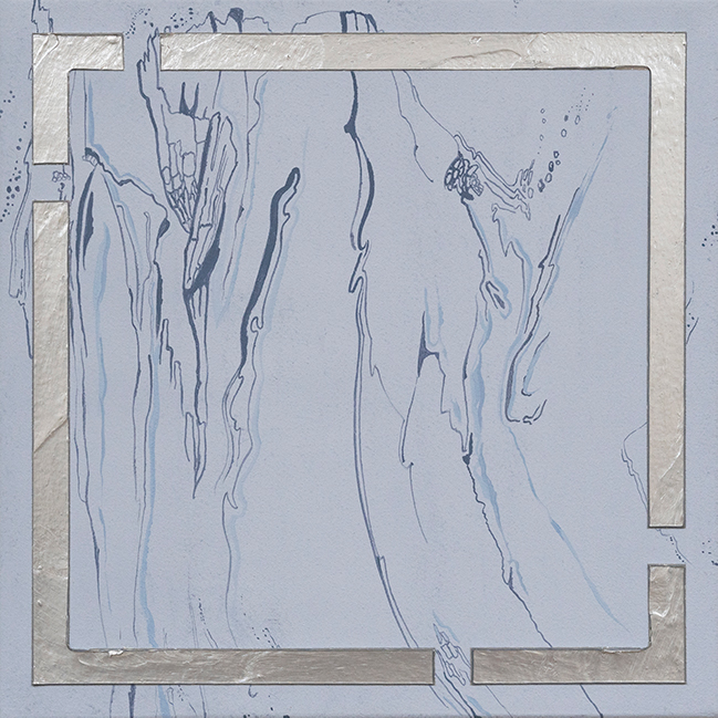 Fragment #9. Acrylic on linen. 37.5cm x 37.5cm