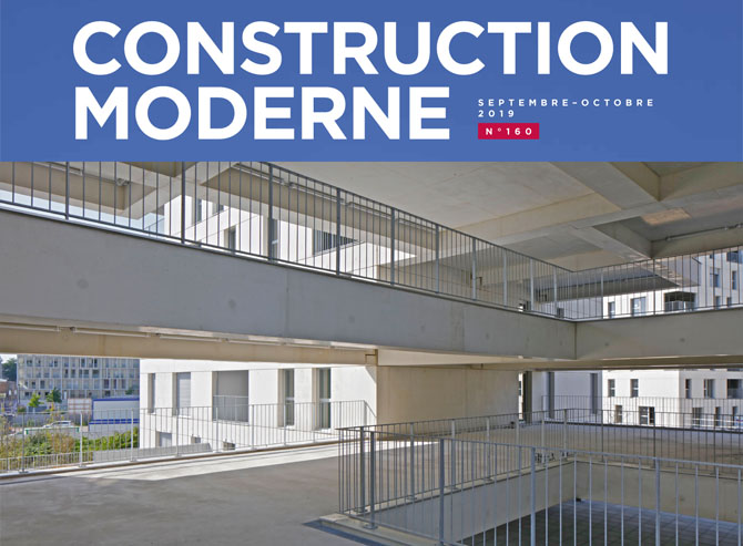 27/09/2019 - PUBLICATIONLe numéro 160 du magazine Construction Moderne consacre quatre pages à notre projet de 124 logements à Nantes