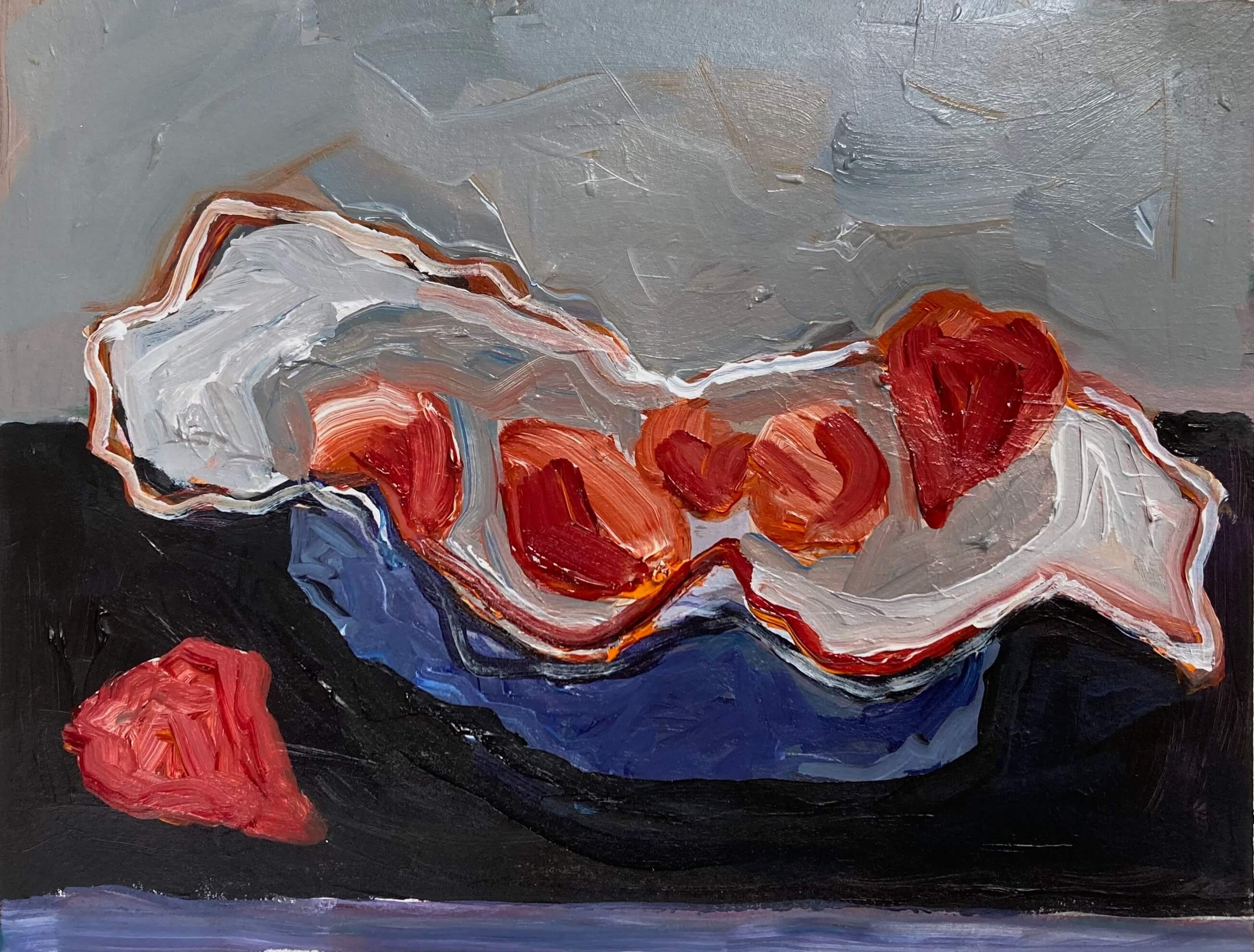 Variation IX — 22.5 x 28.5 cm Acrylic on Paper (2022)