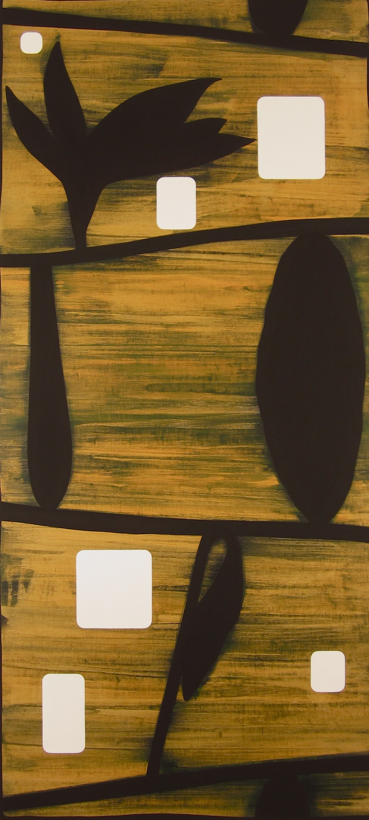 Untitled 2012, acrylic on canvas, 220 x 100 cm