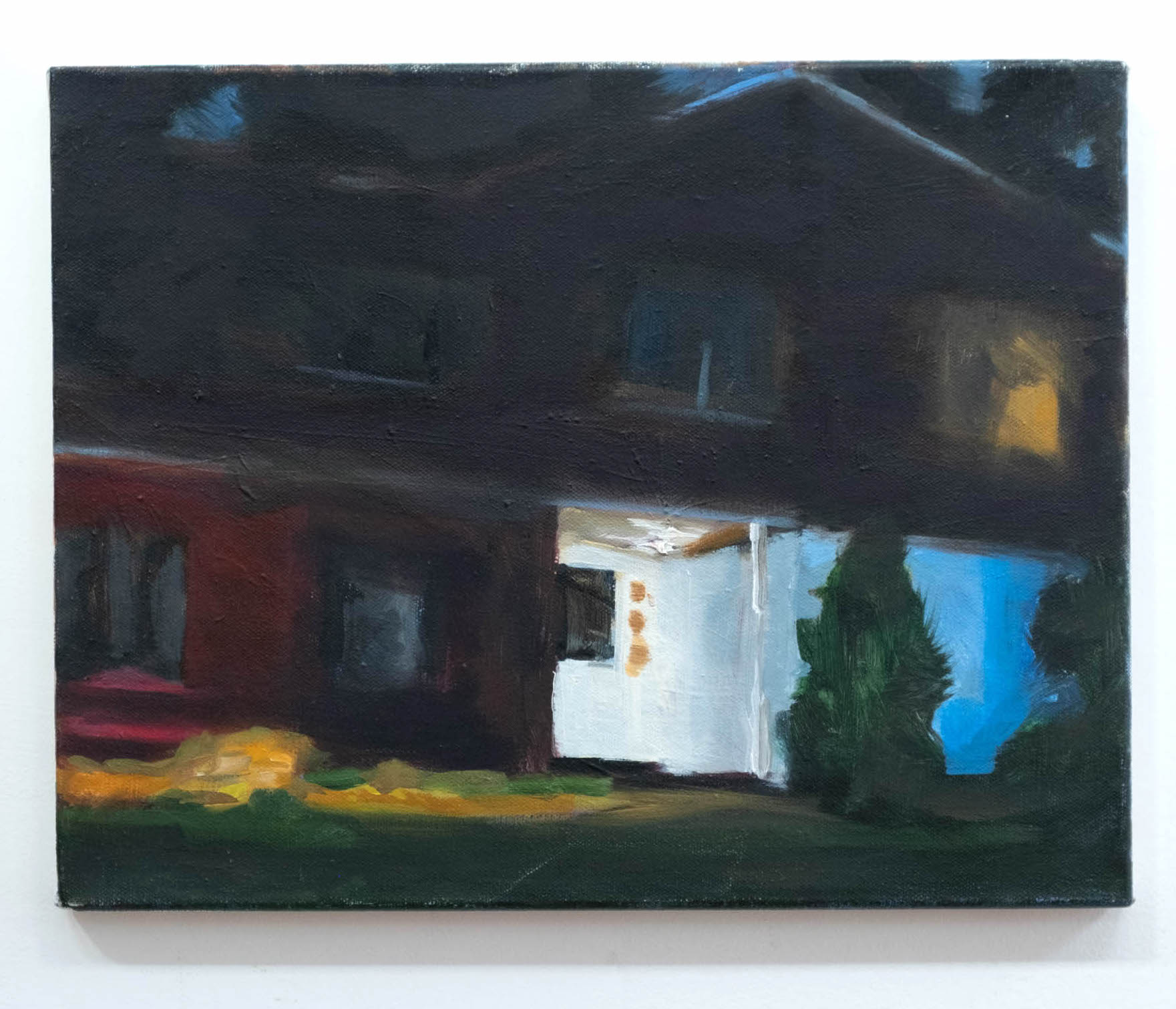 Night door, oil on canvas, 11 x 14 inches, 2015