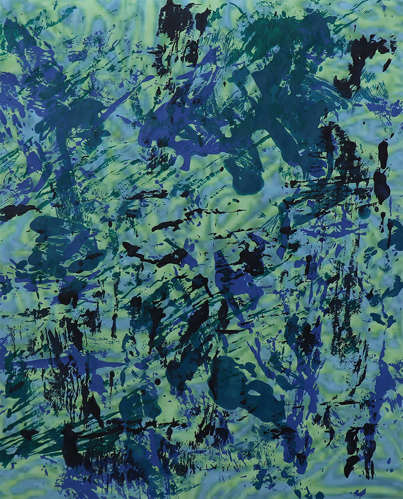 UntitledAcrylic and Digital Print on Paper 24x30"