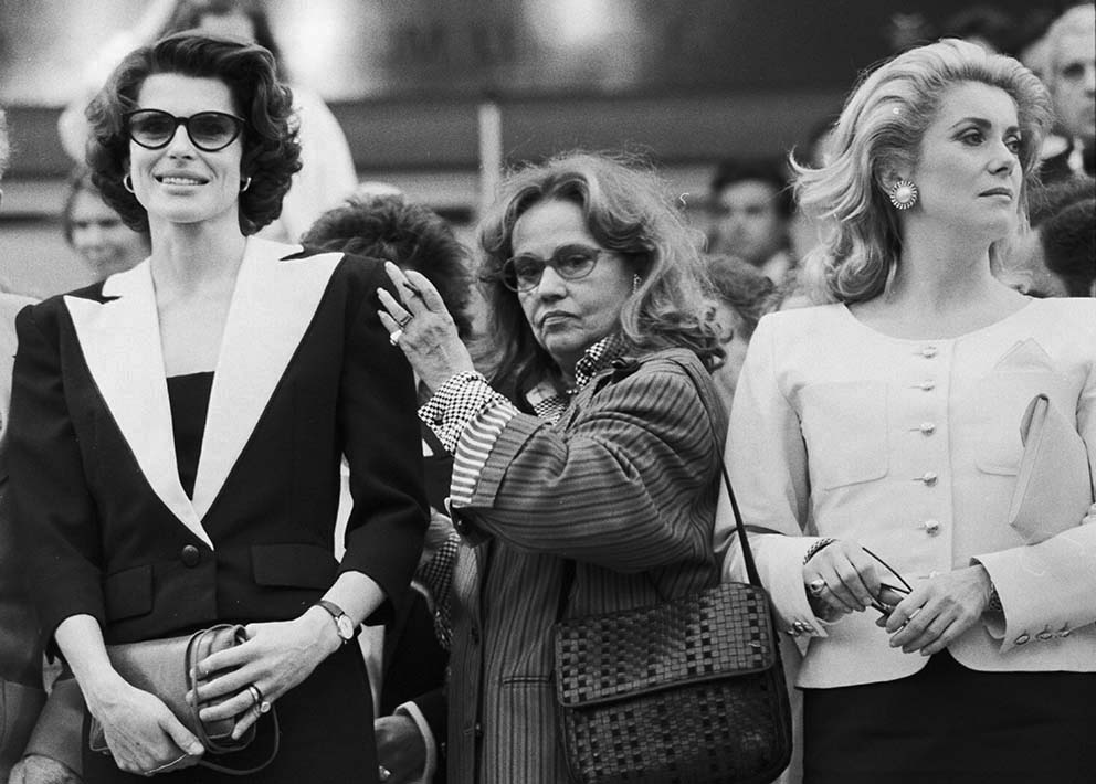  Catherine Deneuve, Fanny Ardant , Jeanne Moreau, Cannes, 1985