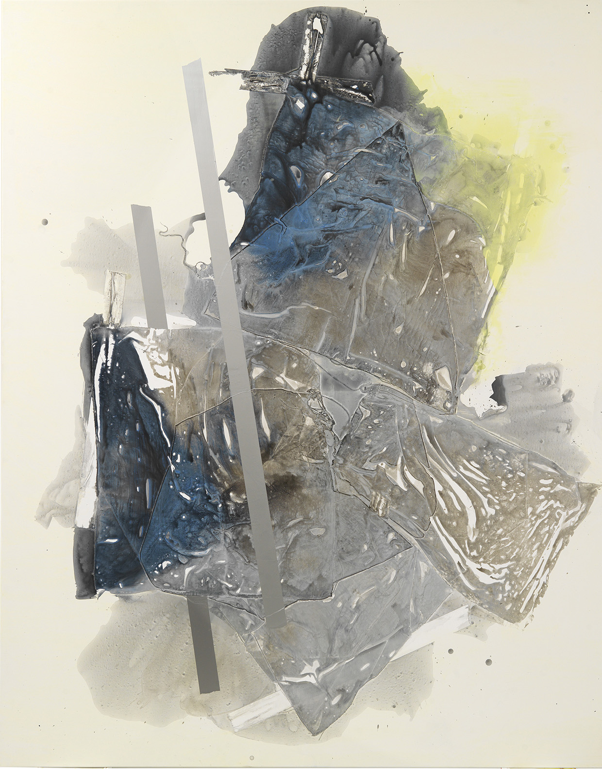 Untitled, acrylic on polyester canvas, 76" x 60", 193 x 152 cm 2015