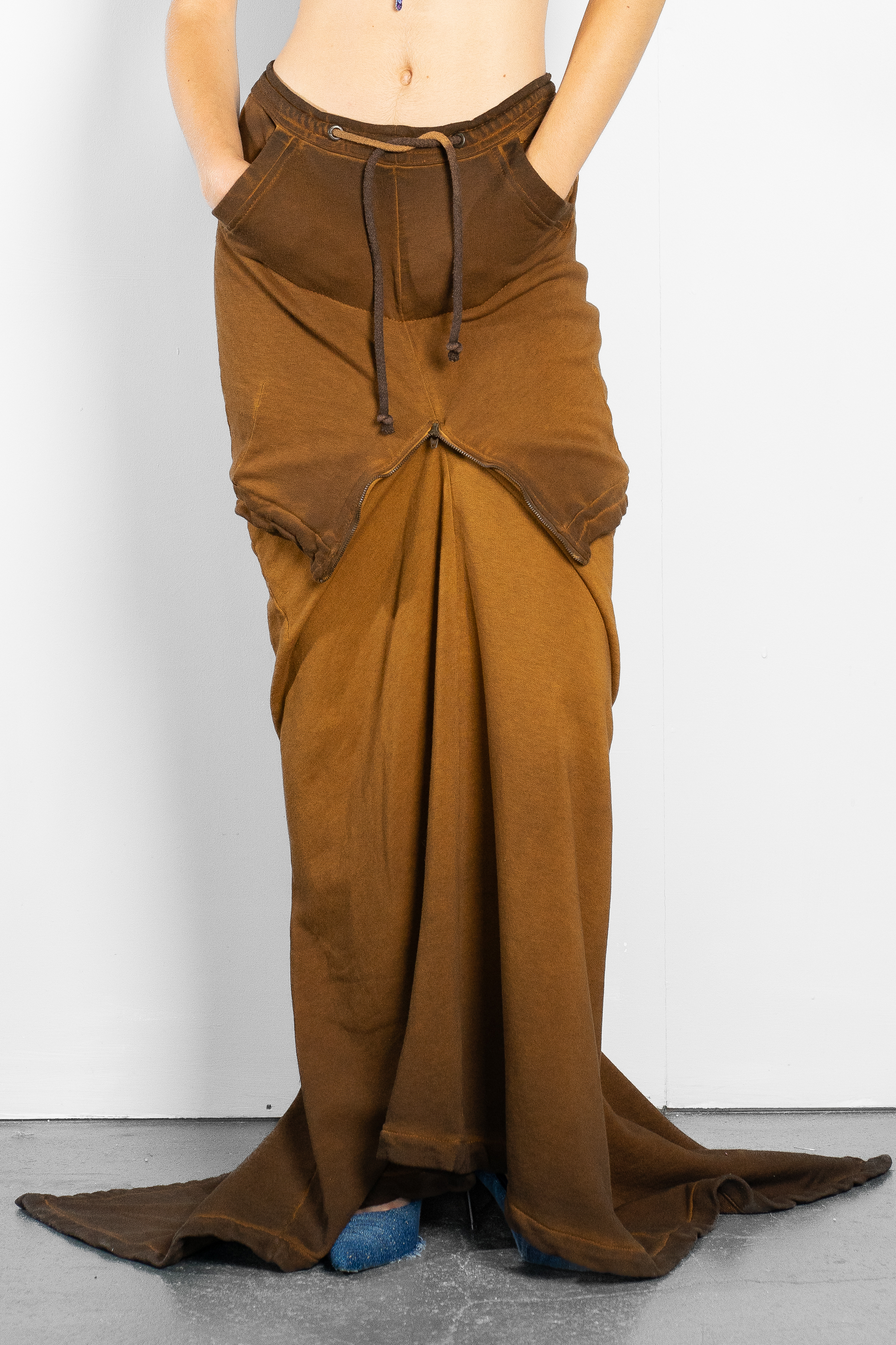 Drop Trail Skirt Burnt Orange £270