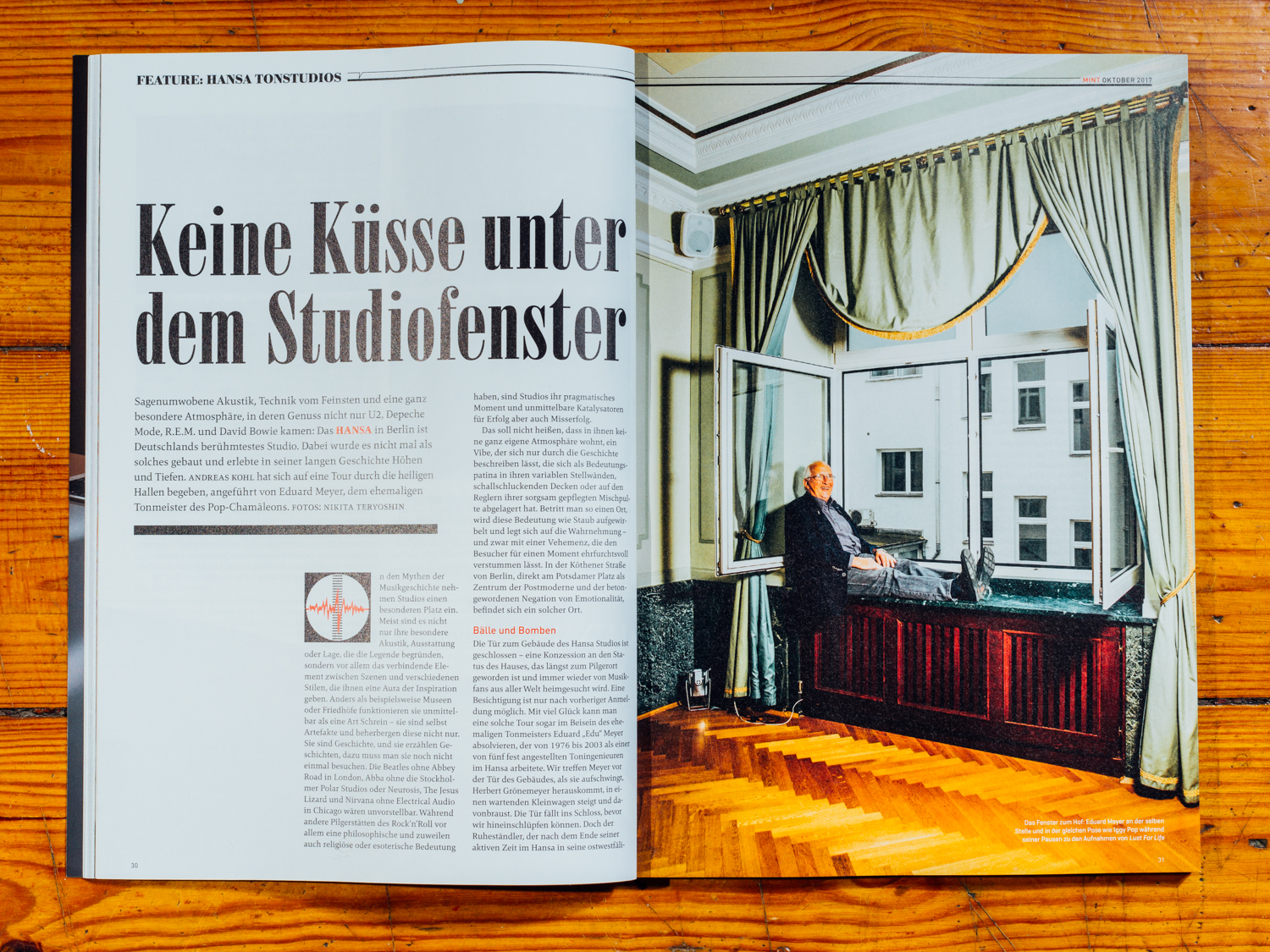 MINT Magazin / Hansa Studios / Oktober 2017