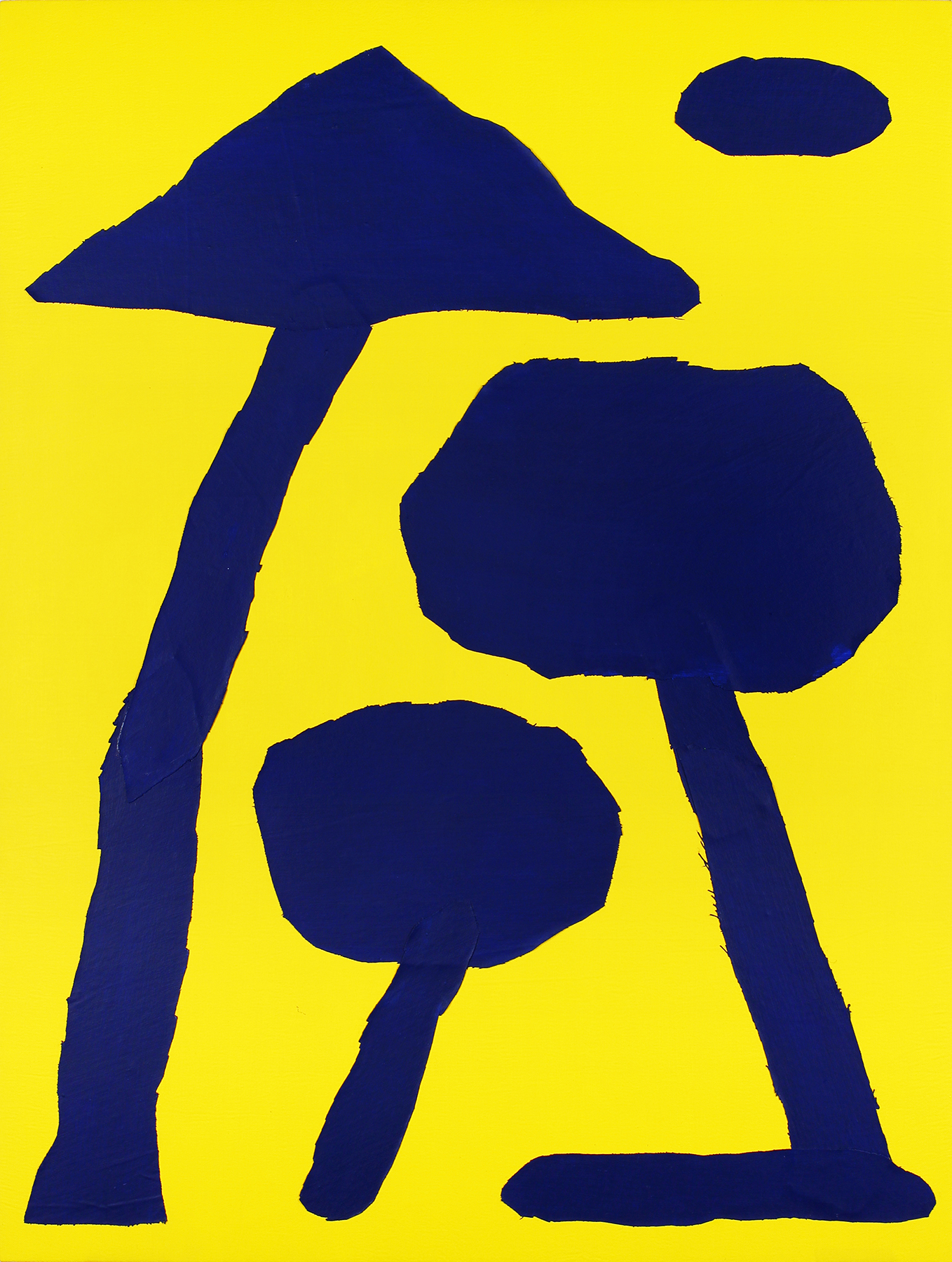 Untitled, Acrylic and canvas on plywood panel, 81 x 108cm, 2020