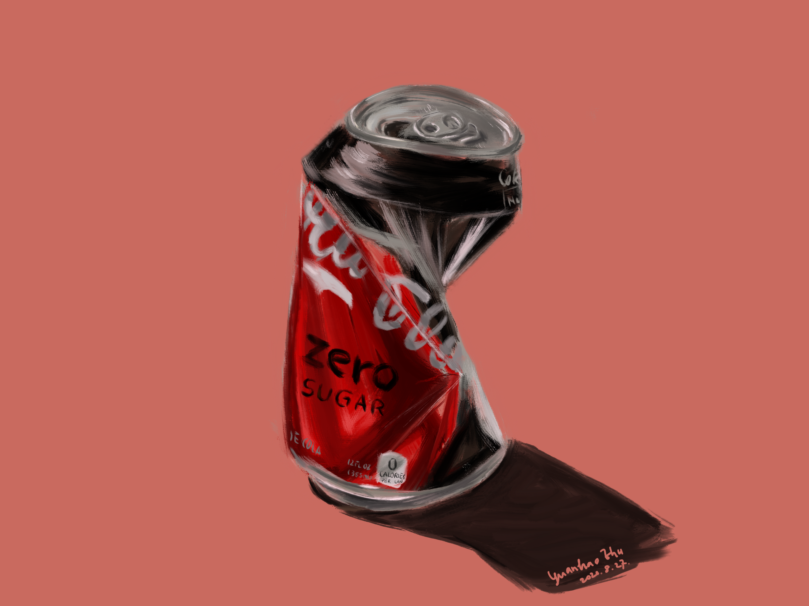 Cokecrastination(2020), digital painting
