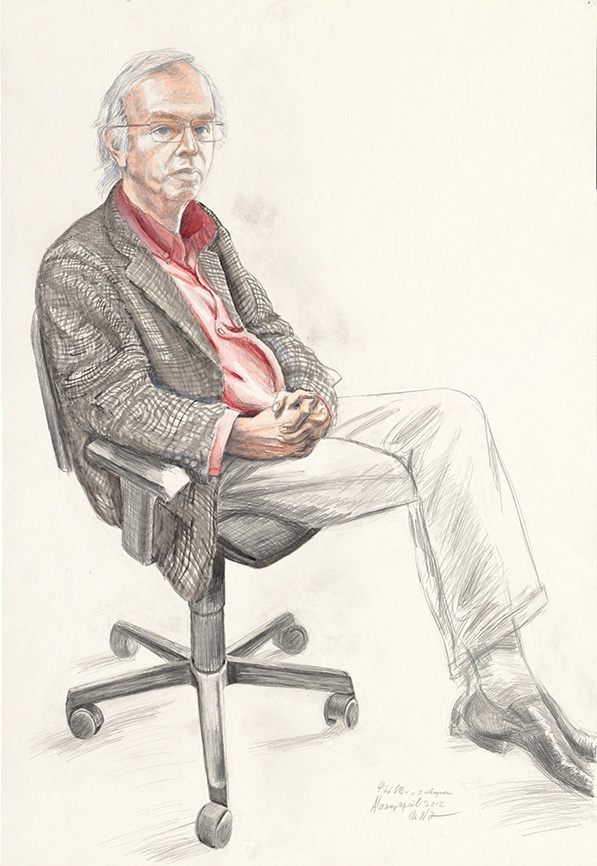 Piet Meeuse 2004 - pencil, watercolor 100x70 cm