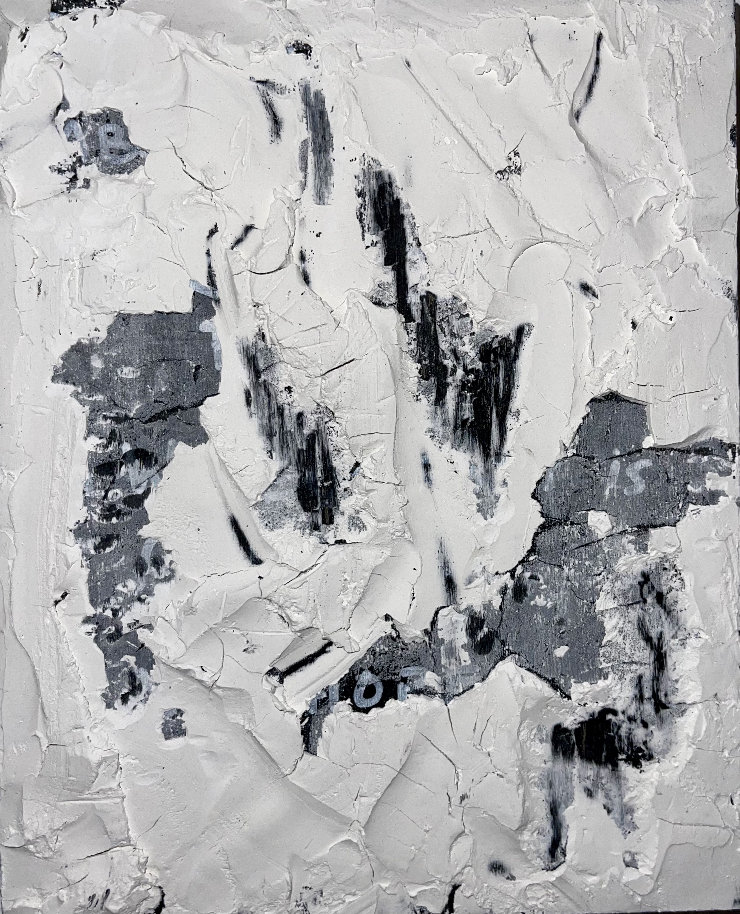 Acrylic, Plaster, 7x9 inches