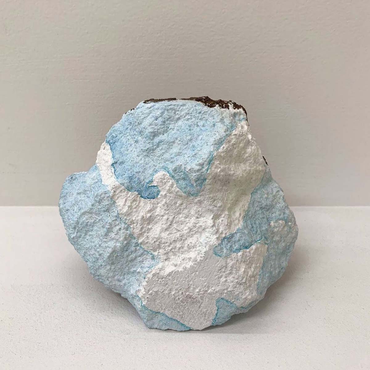 Peace Dove (3), 2020, watercolour and gesso on rock