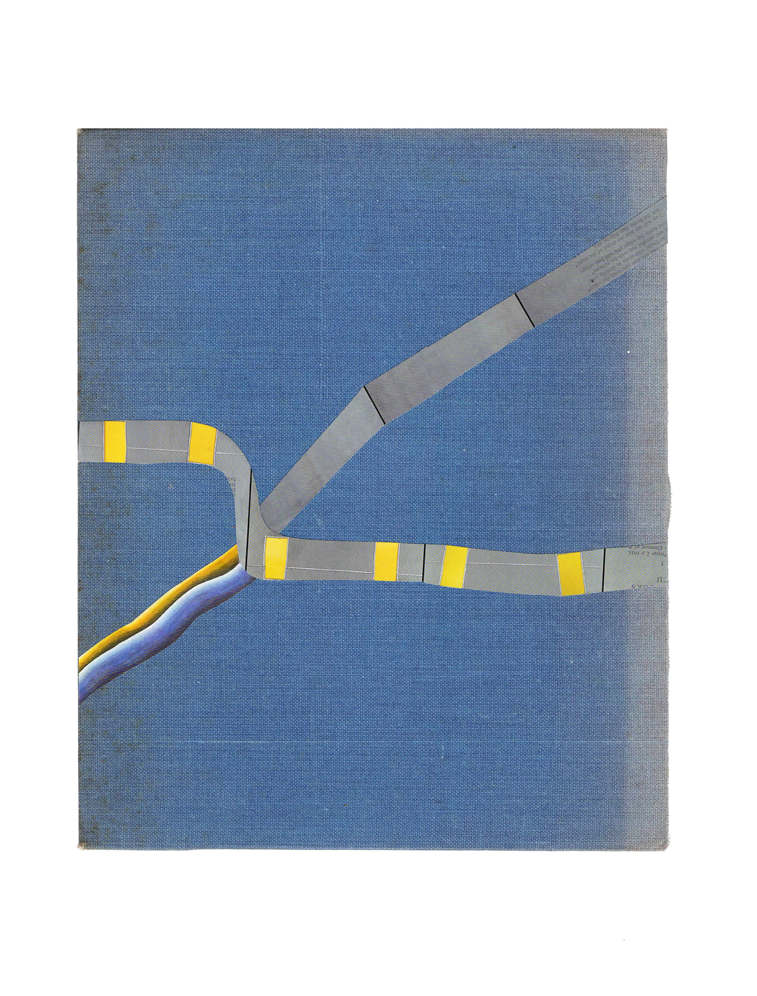 'Local Geography' 'collage on cloth cover