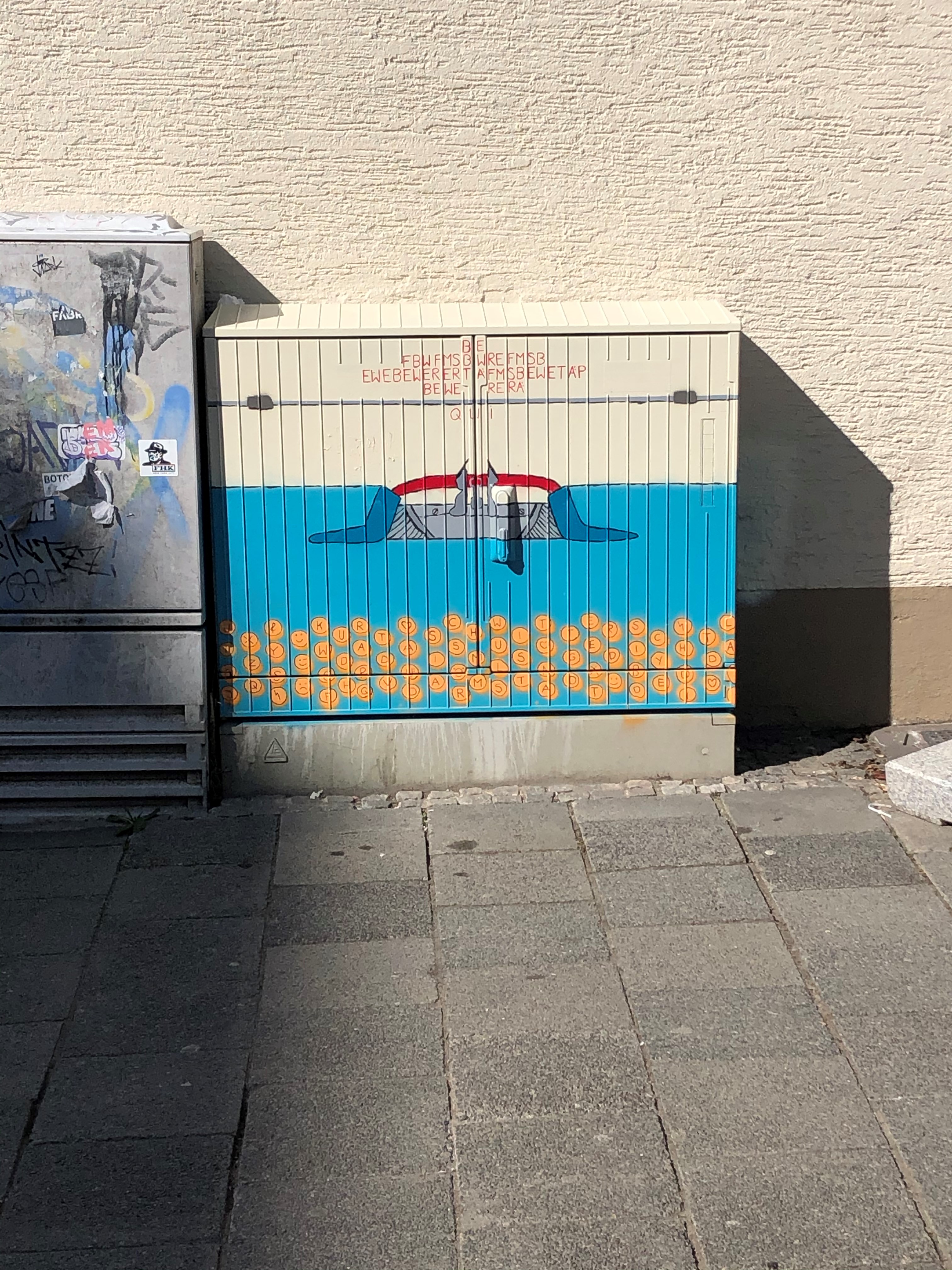 Graffiti Stromkasten »Schreibmaschine«