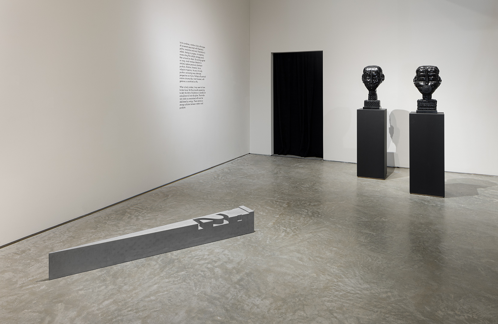 Installation view of "Spinning in Place," 601Artspace. Photo by Etienne Frossard.