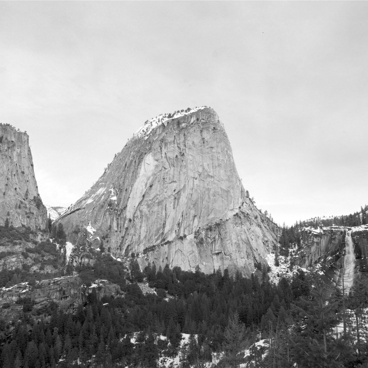 'MOTHER EARTH RISING (LIBERTY CAP) AND WATERFALL'