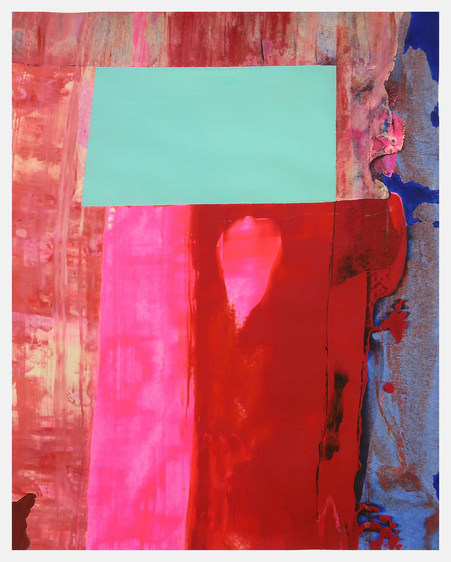 Untitled 579, 2021, Acrylic on paper, 35x28cm