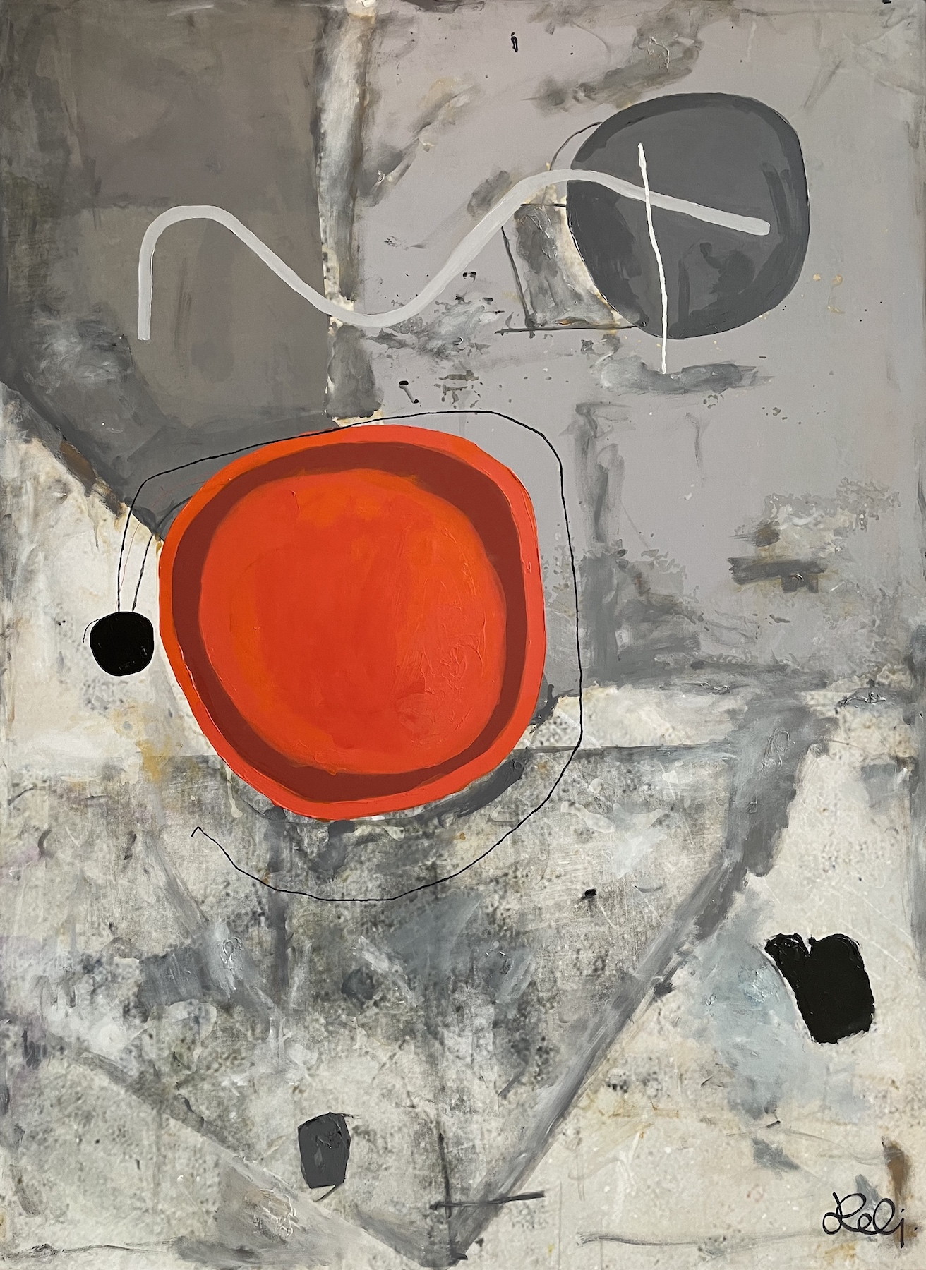 Orange Object, 2019160 x 120 cmMixed media on canvas