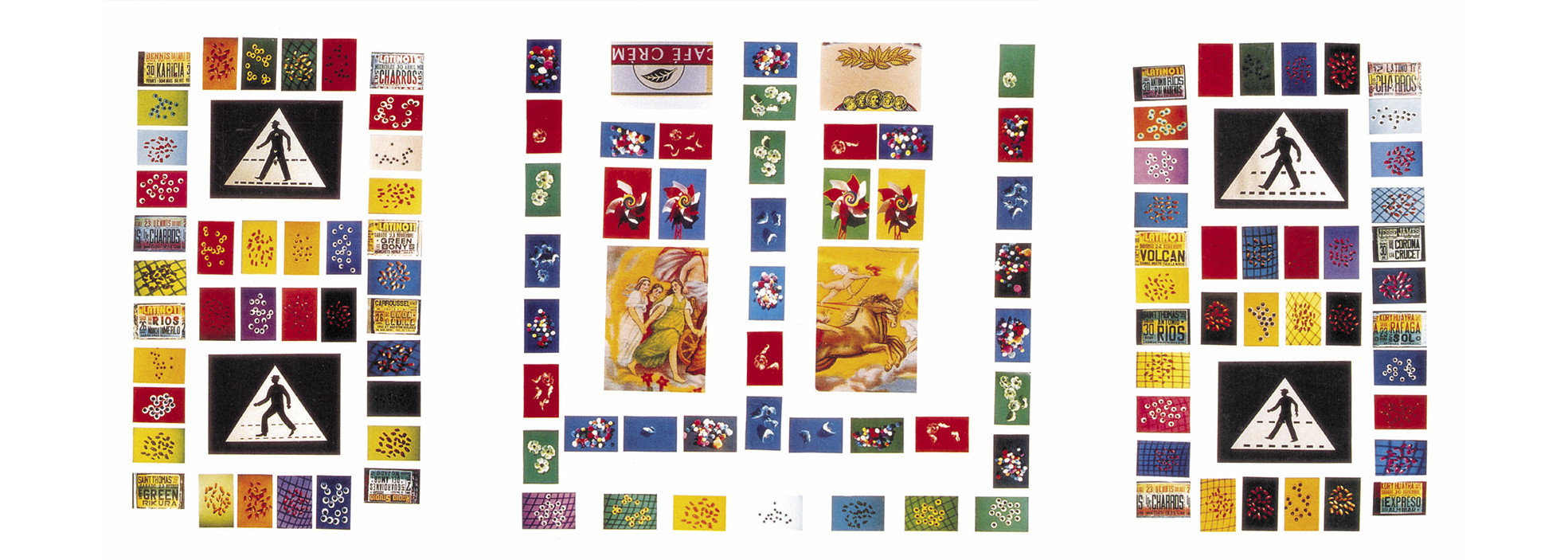 Mi hermano y yo, 1999. Instalación fotográfica, medidas variables.