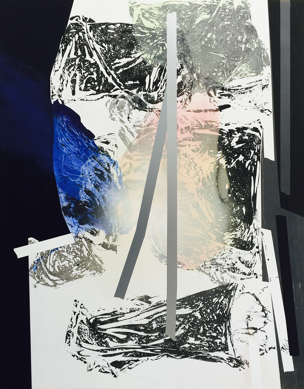 Untitled, acrylic on polyester canvas, 76" x 60", 193 x 152 cm 2015