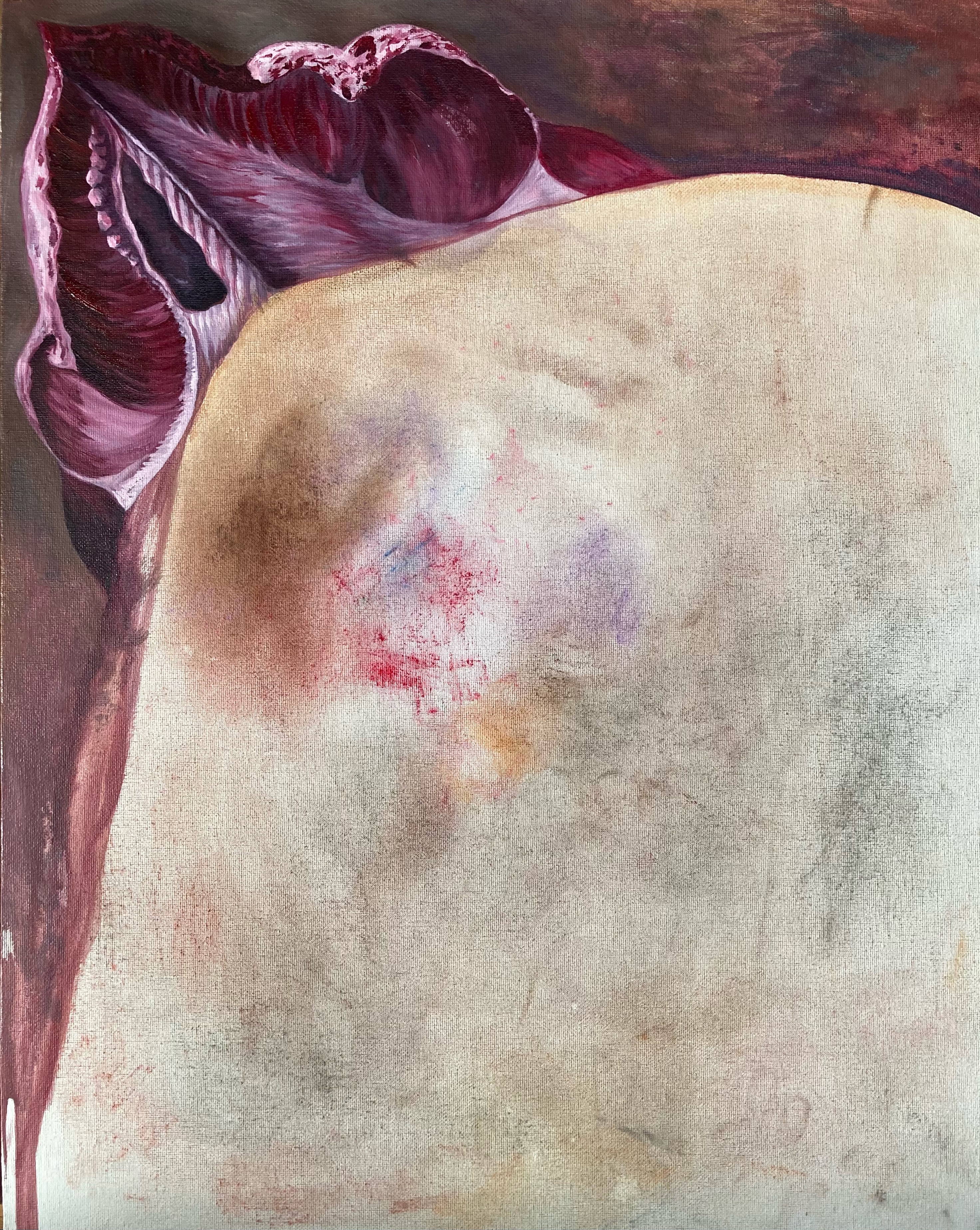 2021 / Oil and pastel on canvas 20x16in
