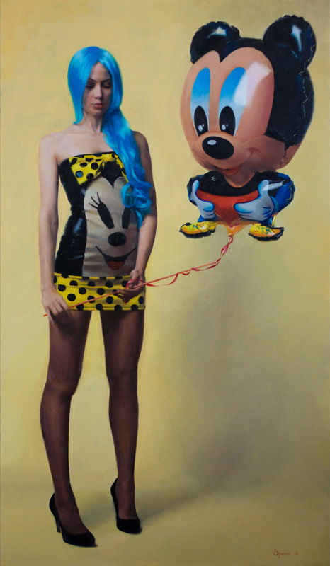 'Mice'. Oil on canvas