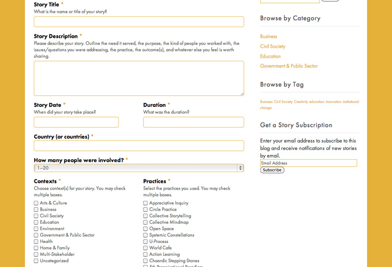 StoryMap design for the Art of Hosting network Collaborators: Simone Tiesinga-Poutnik & Rowan Simonsen with the Art of Hosting networkGraphic Design: Jenna Crowder