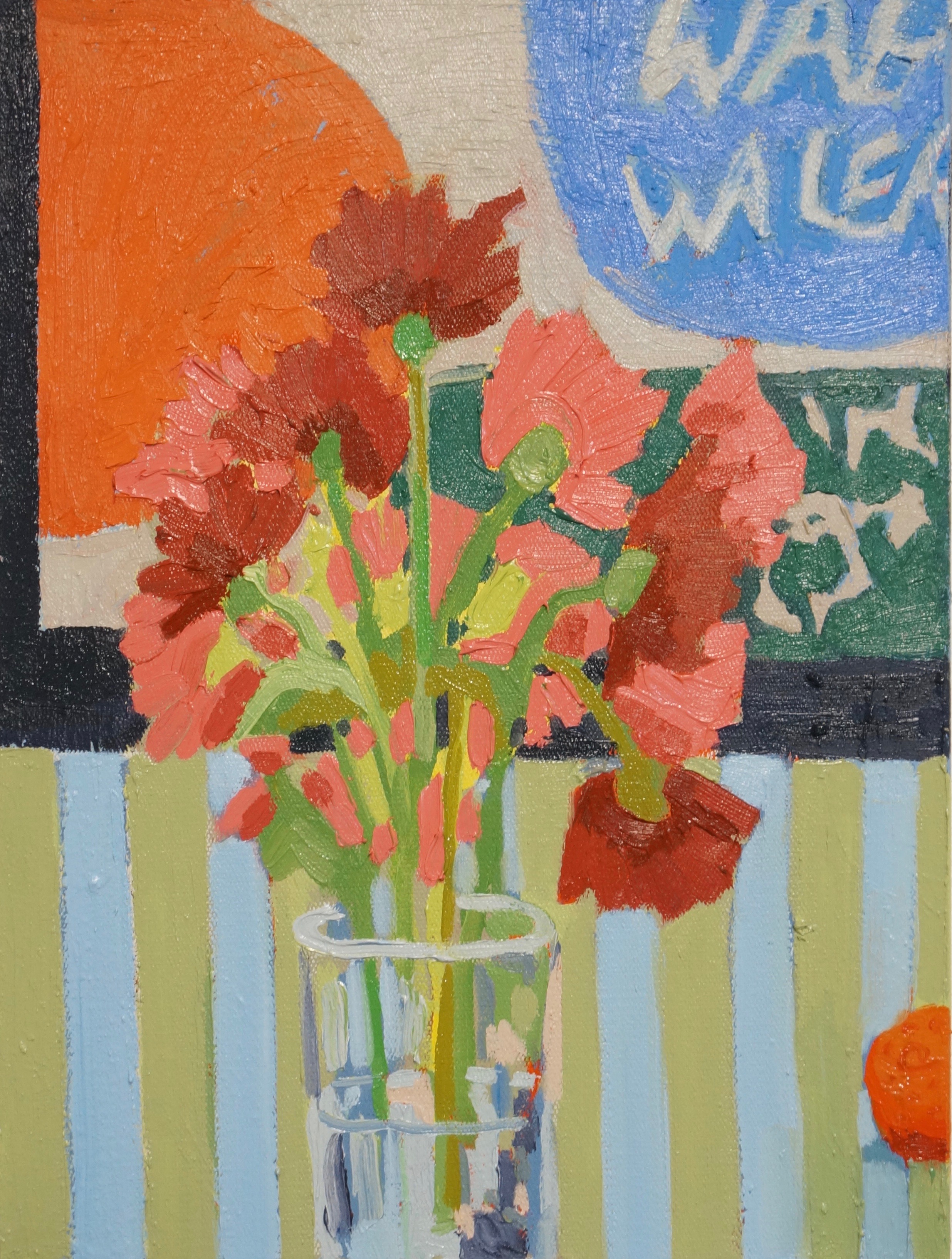 Still Life with Clementine Oil on linen. 12x16. 2022