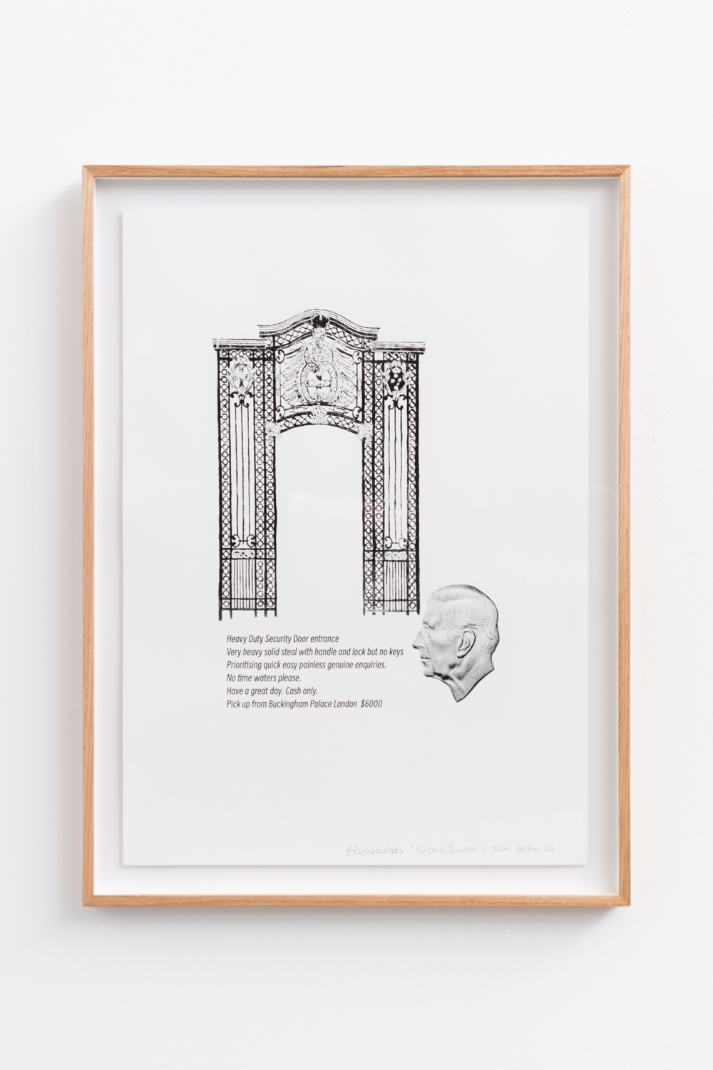 Elvis Richardson, The Gate Fanciers (3), 2024, Edition 1/6, Silk screen on rag paper, 100 x 60 cm