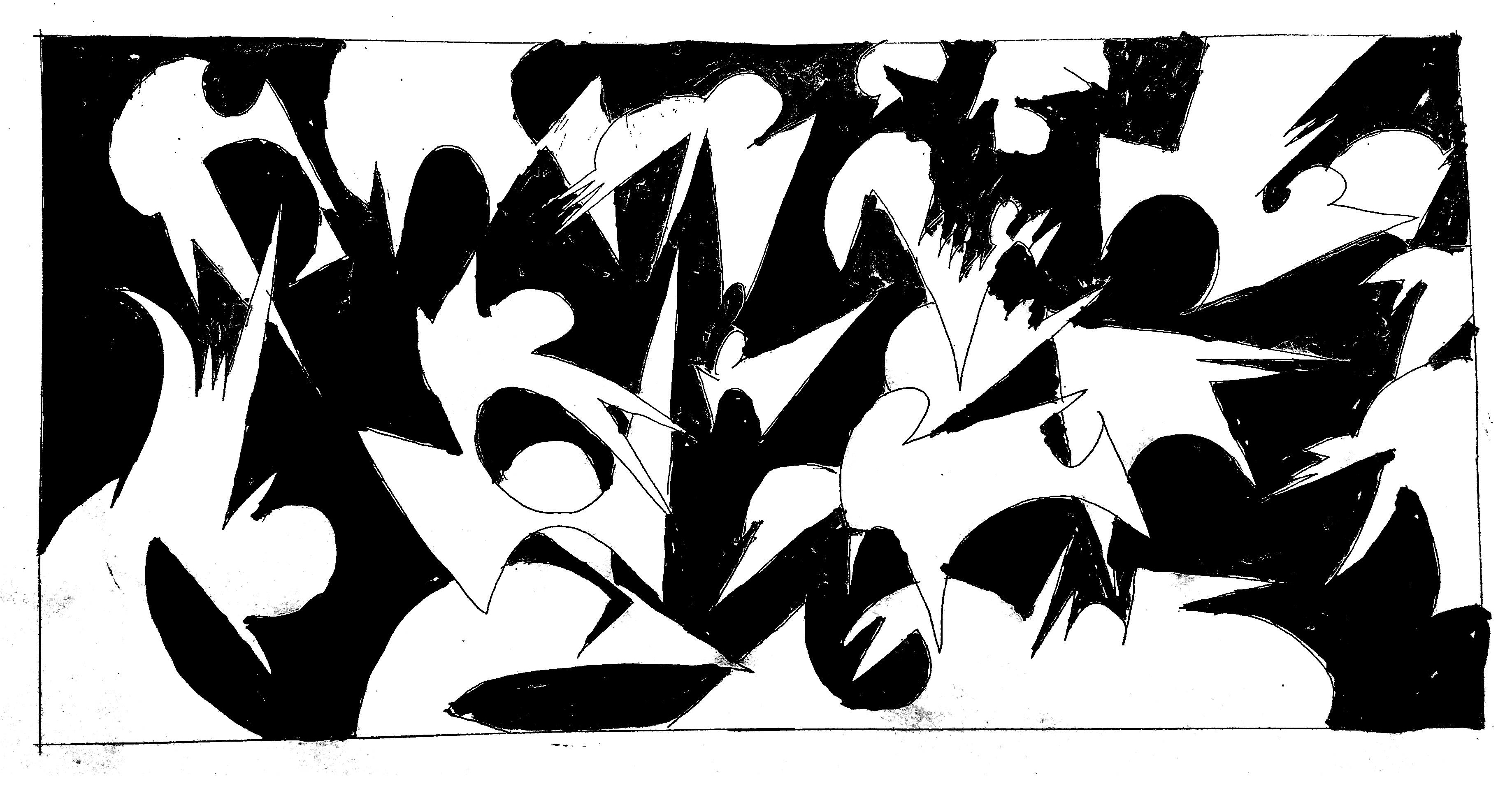 ‘the end of quarantine’, 2020, pen and china-ink on paper