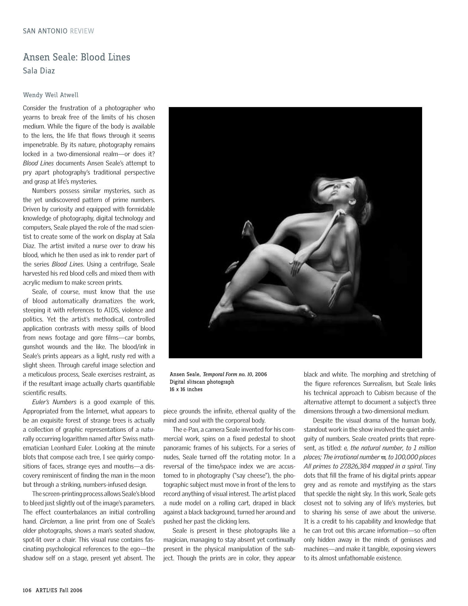 San Antonio Review - Ansen Seale: Blood Lines 