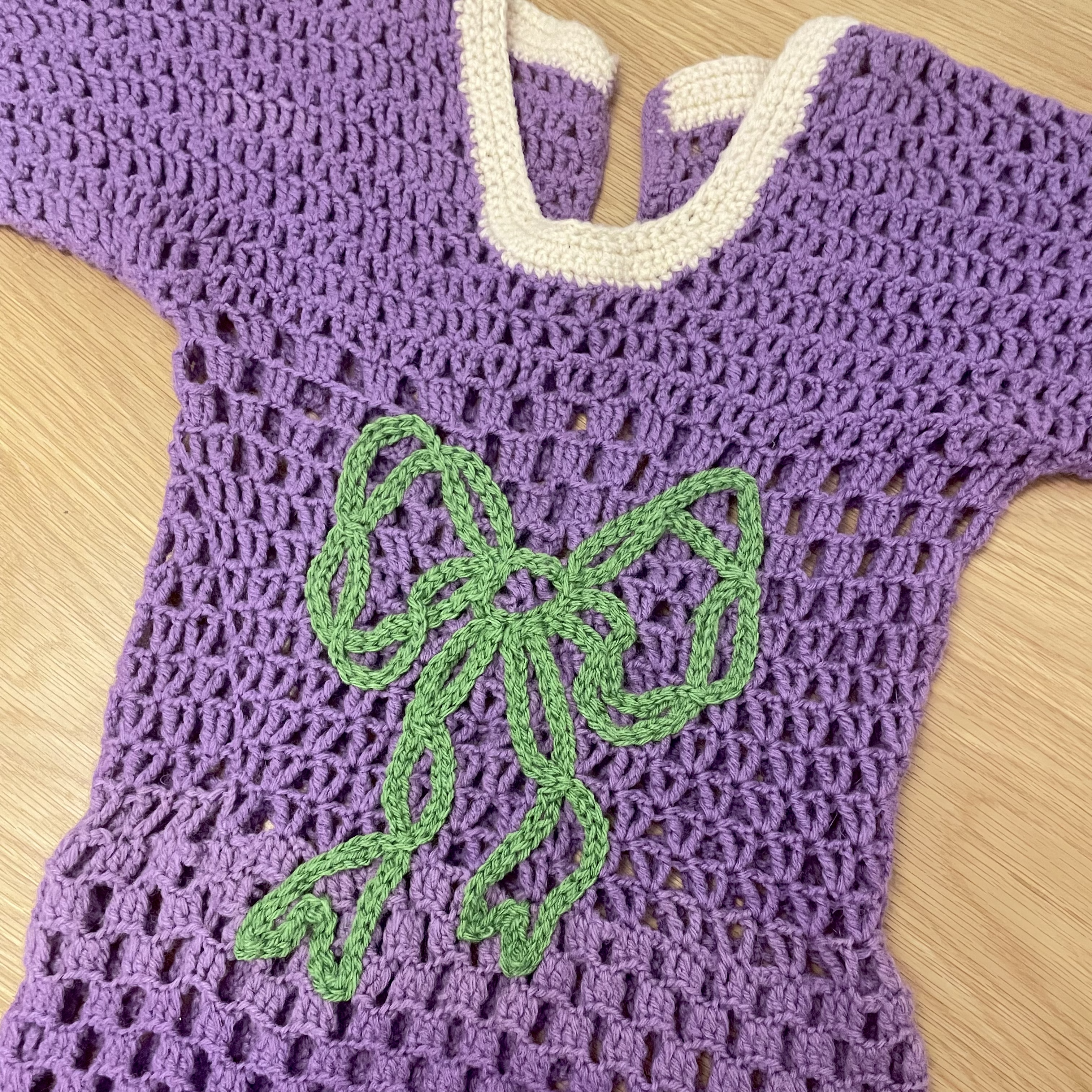 Hand-embroidered Bow Decal for Evan Joan Repair